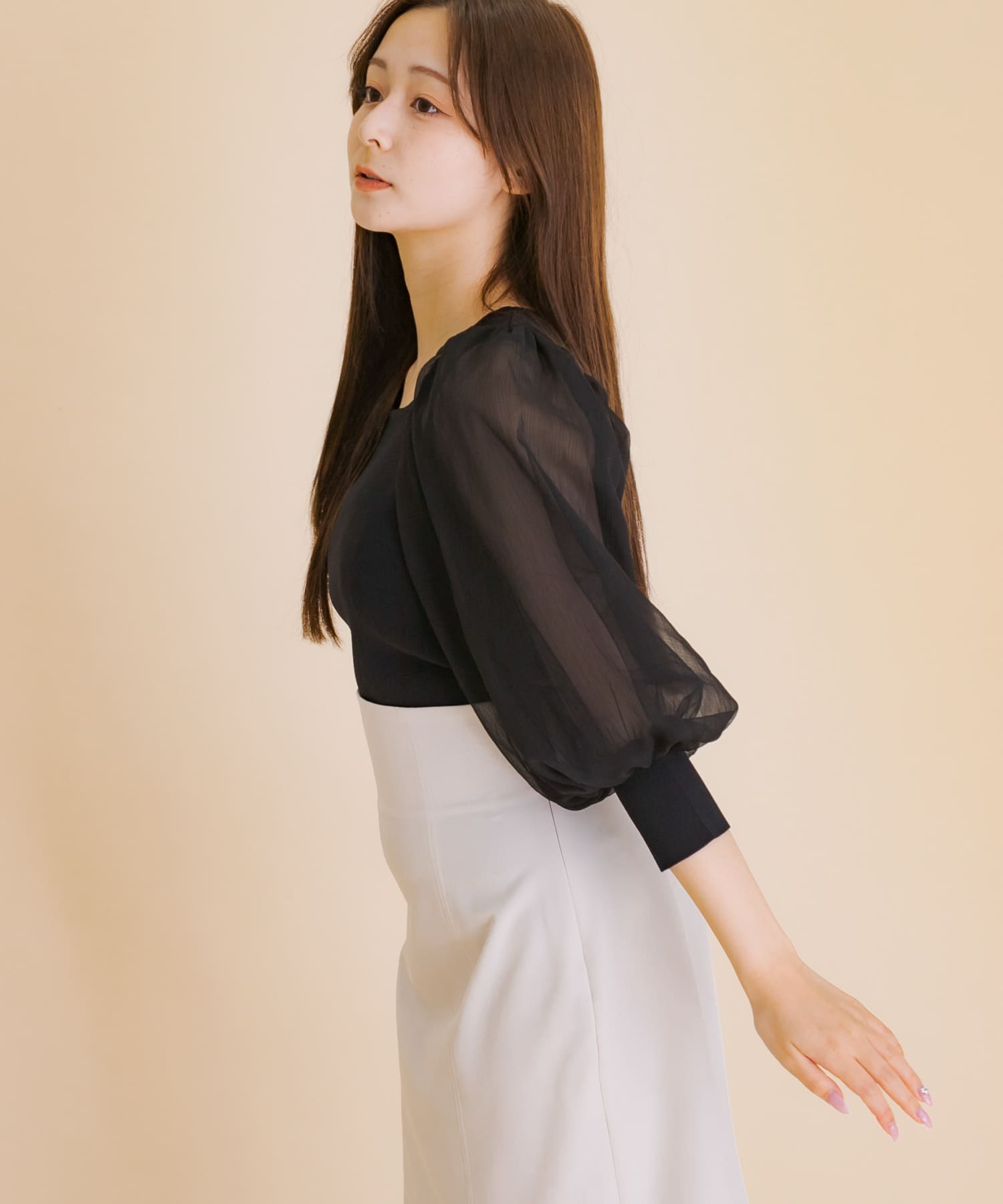 身長：154cm サイズ：one