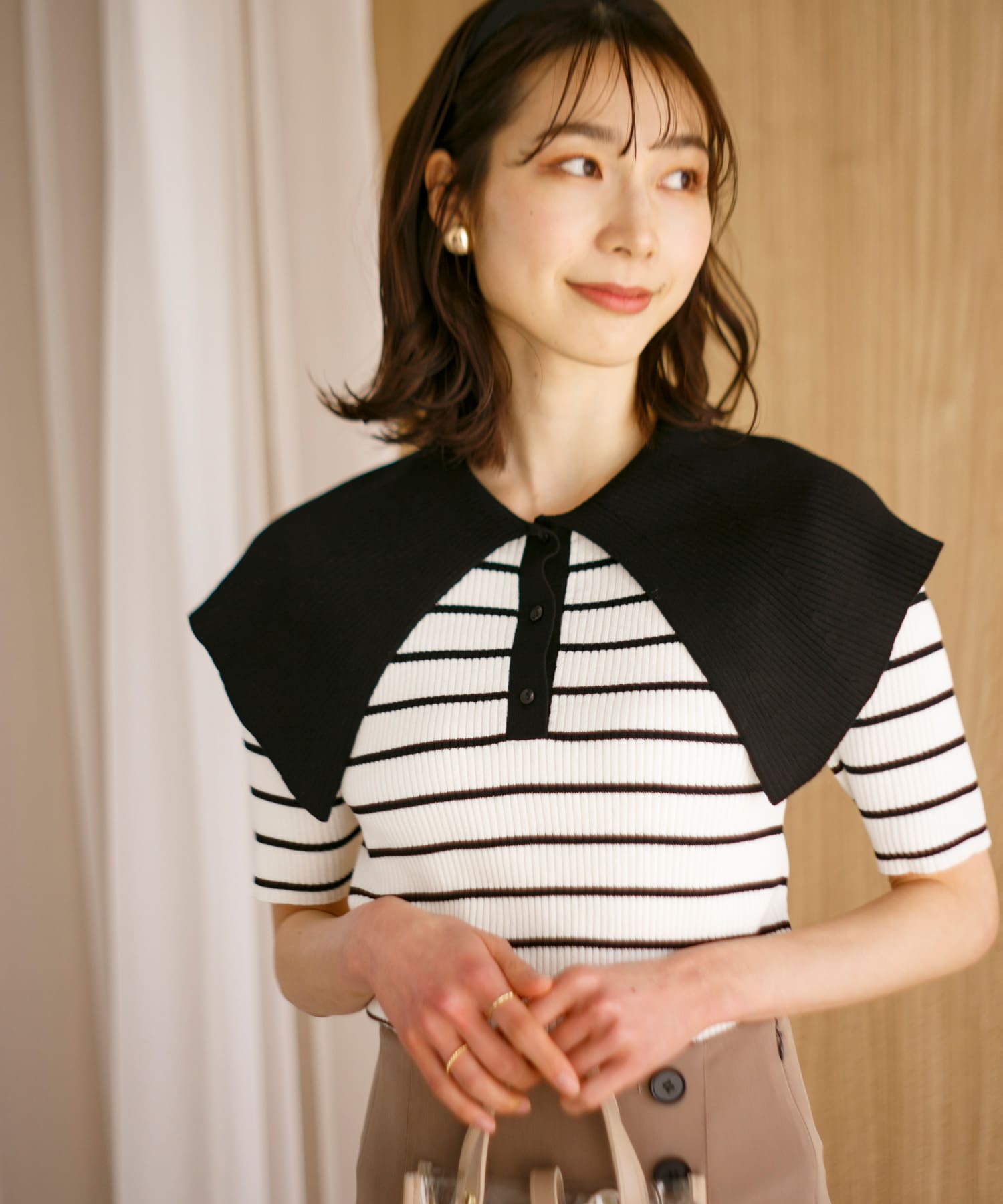 身長：165cm サイズ：one