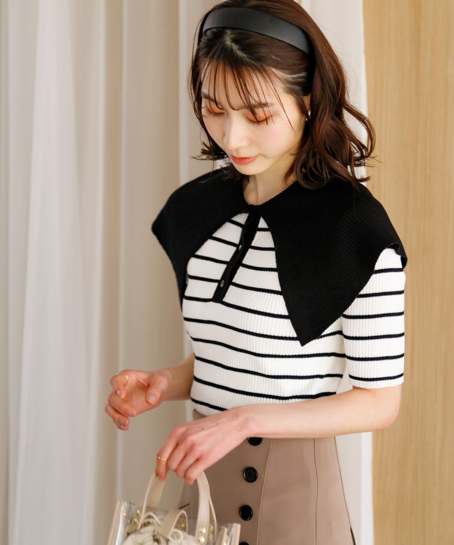 身長：165cm サイズ：one