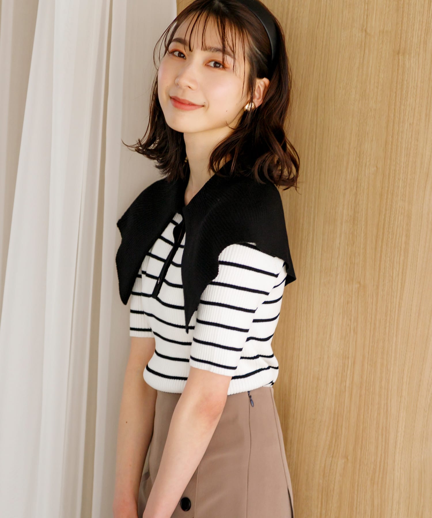 身長：165cm サイズ：one