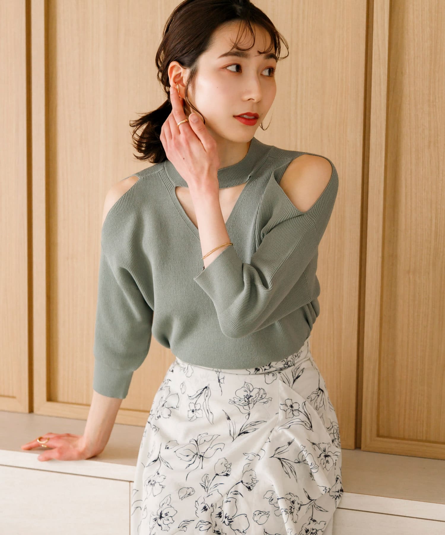 身長：165cm サイズ：one