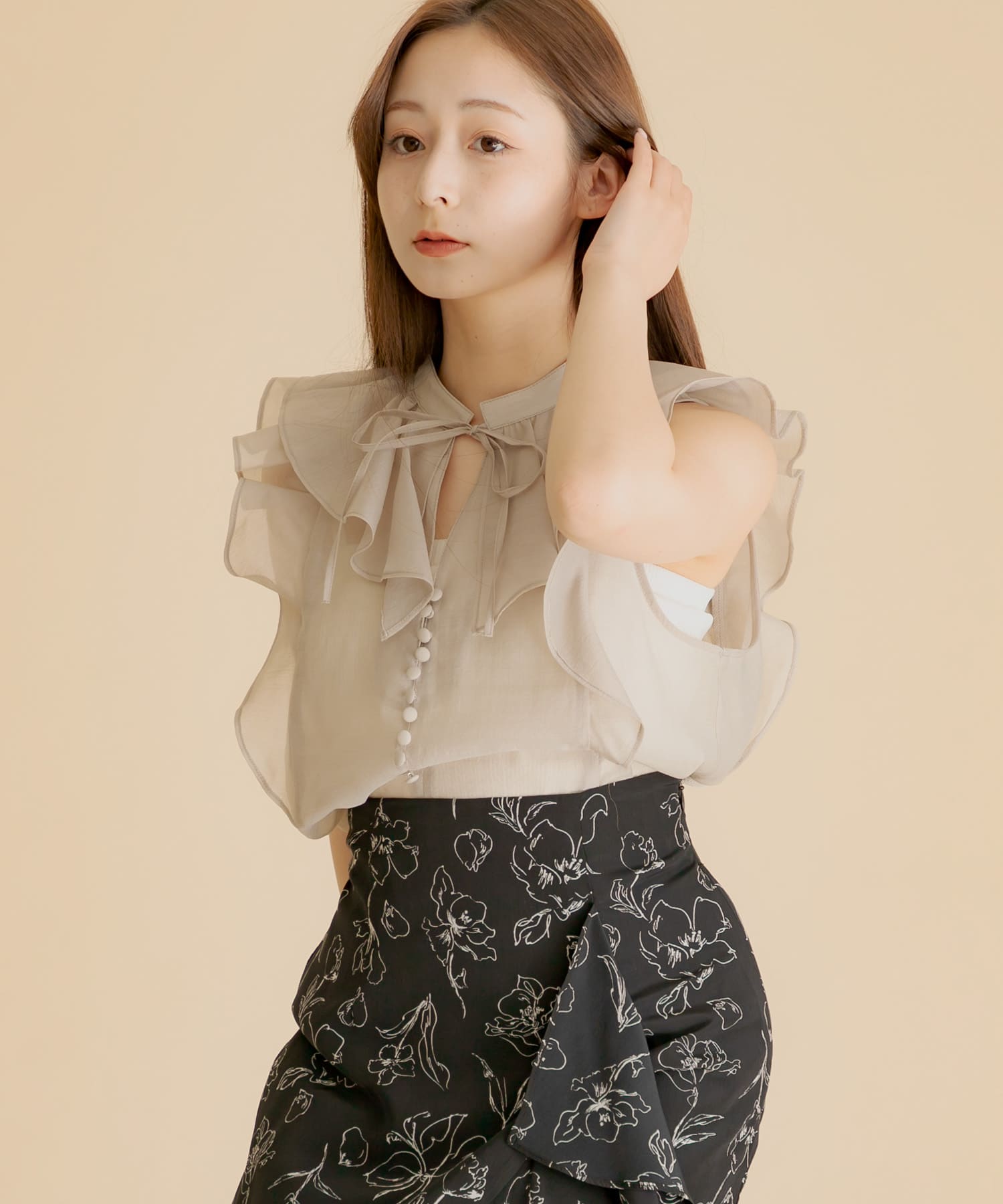 身長：154cm サイズ：one