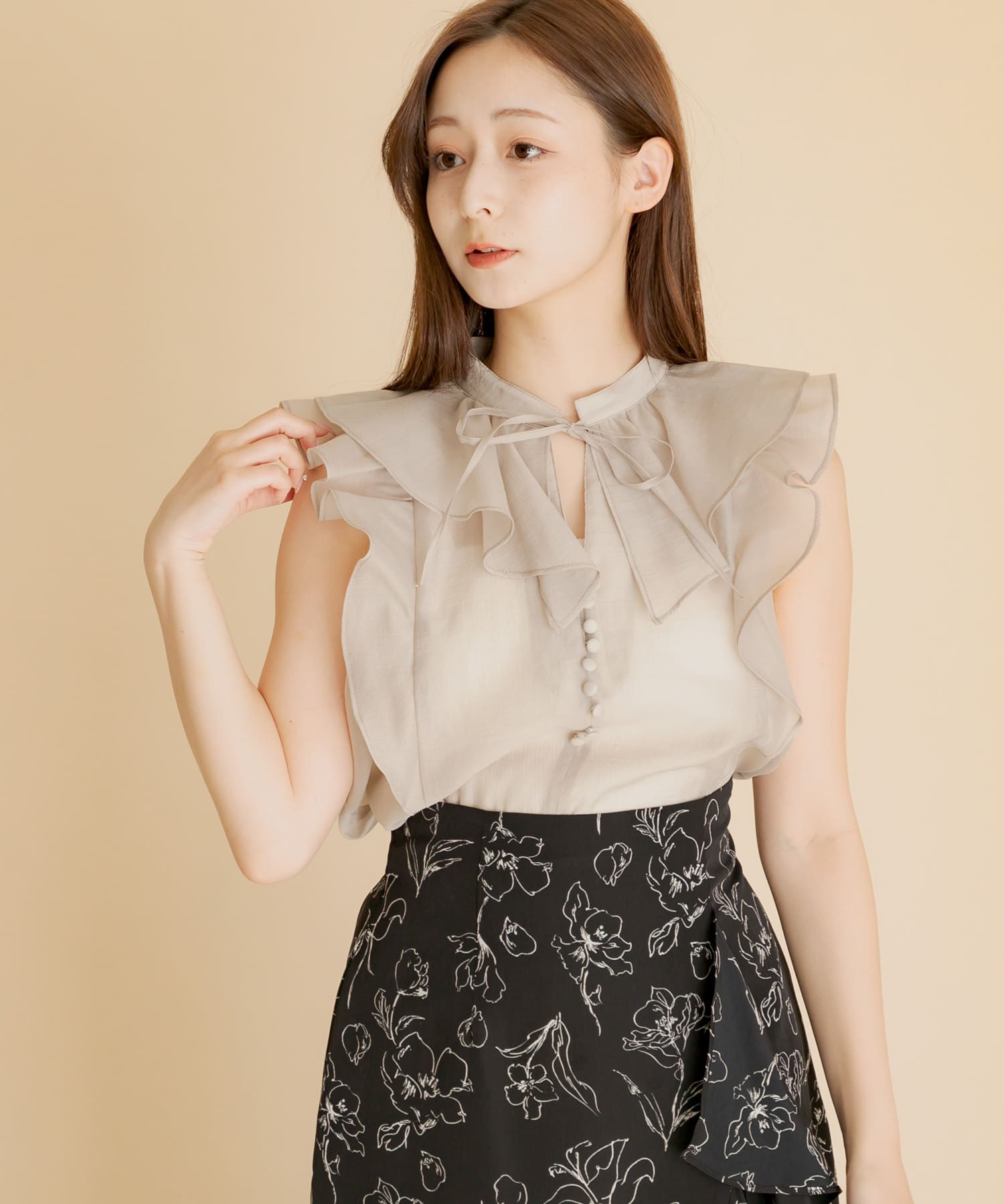 身長：154cm サイズ：one