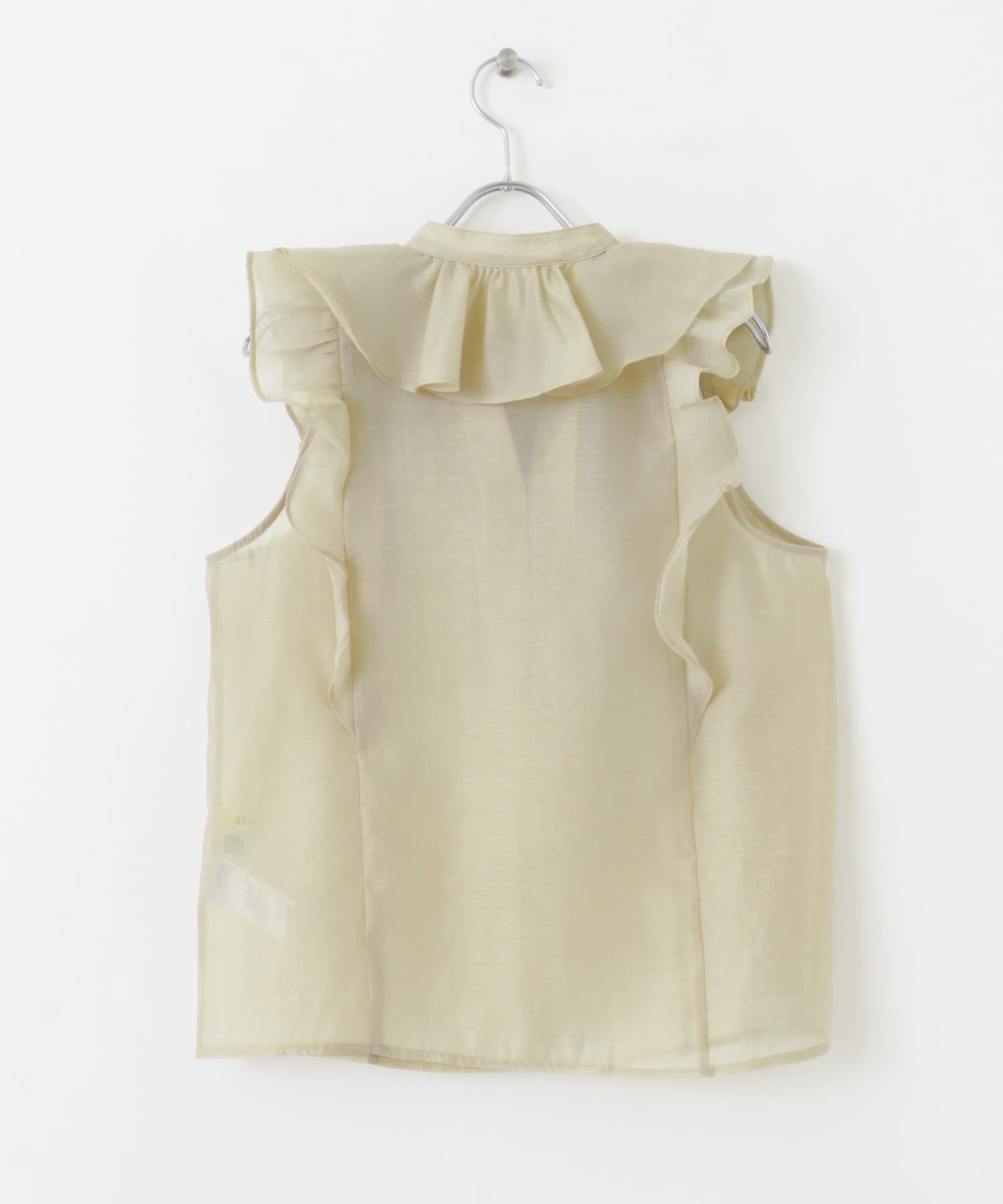 シアーラッフルブラウス BEIGE one