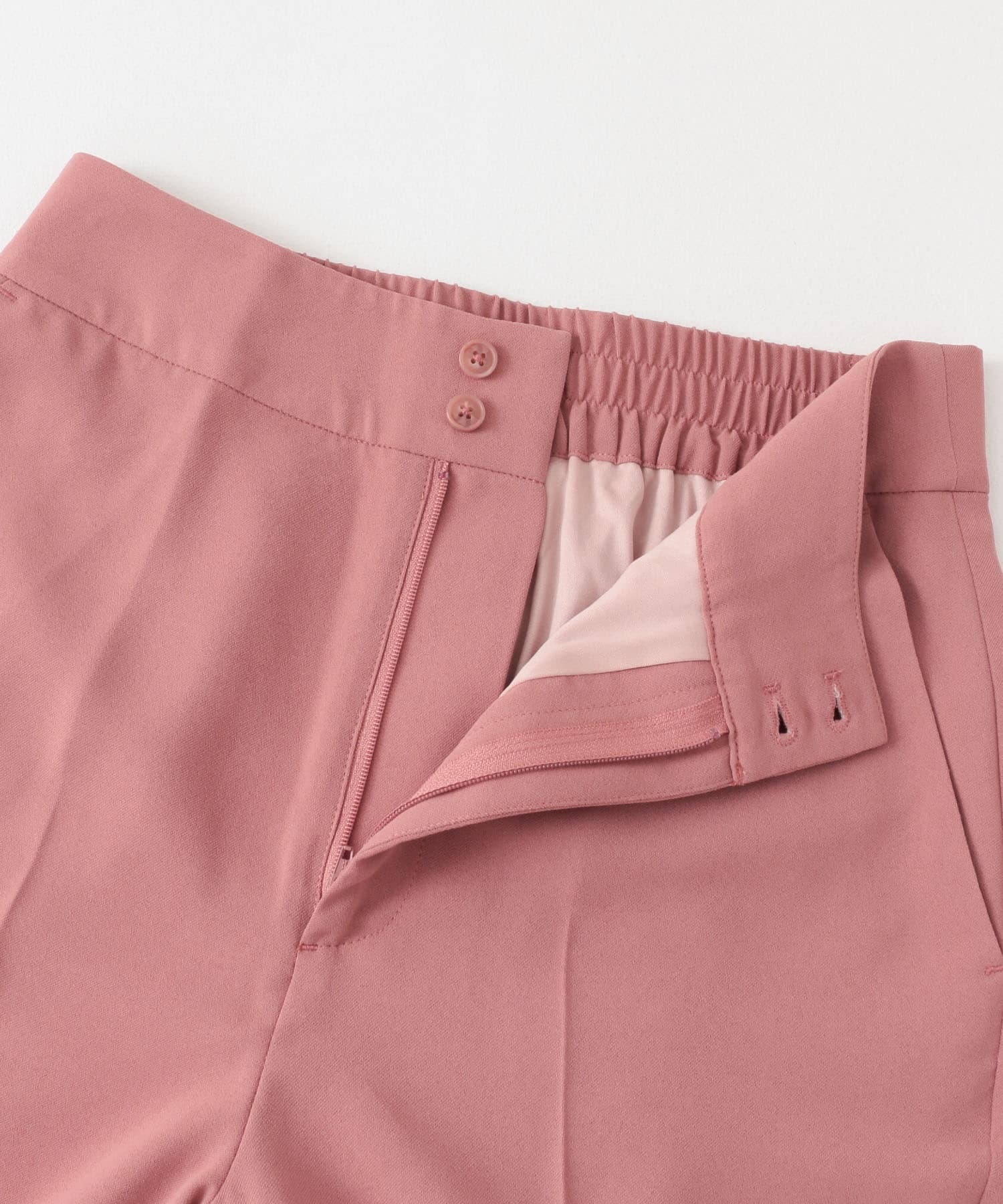 ハイウエストセミフレアパンツ DUSTY PINK S