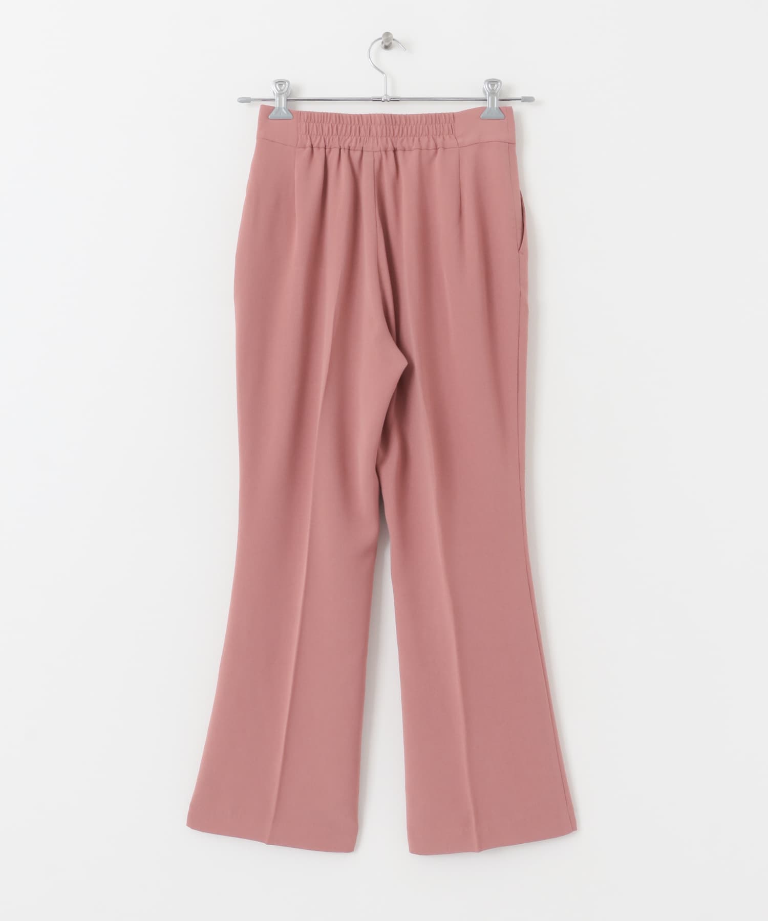 ハイウエストセミフレアパンツ DUSTY PINK S