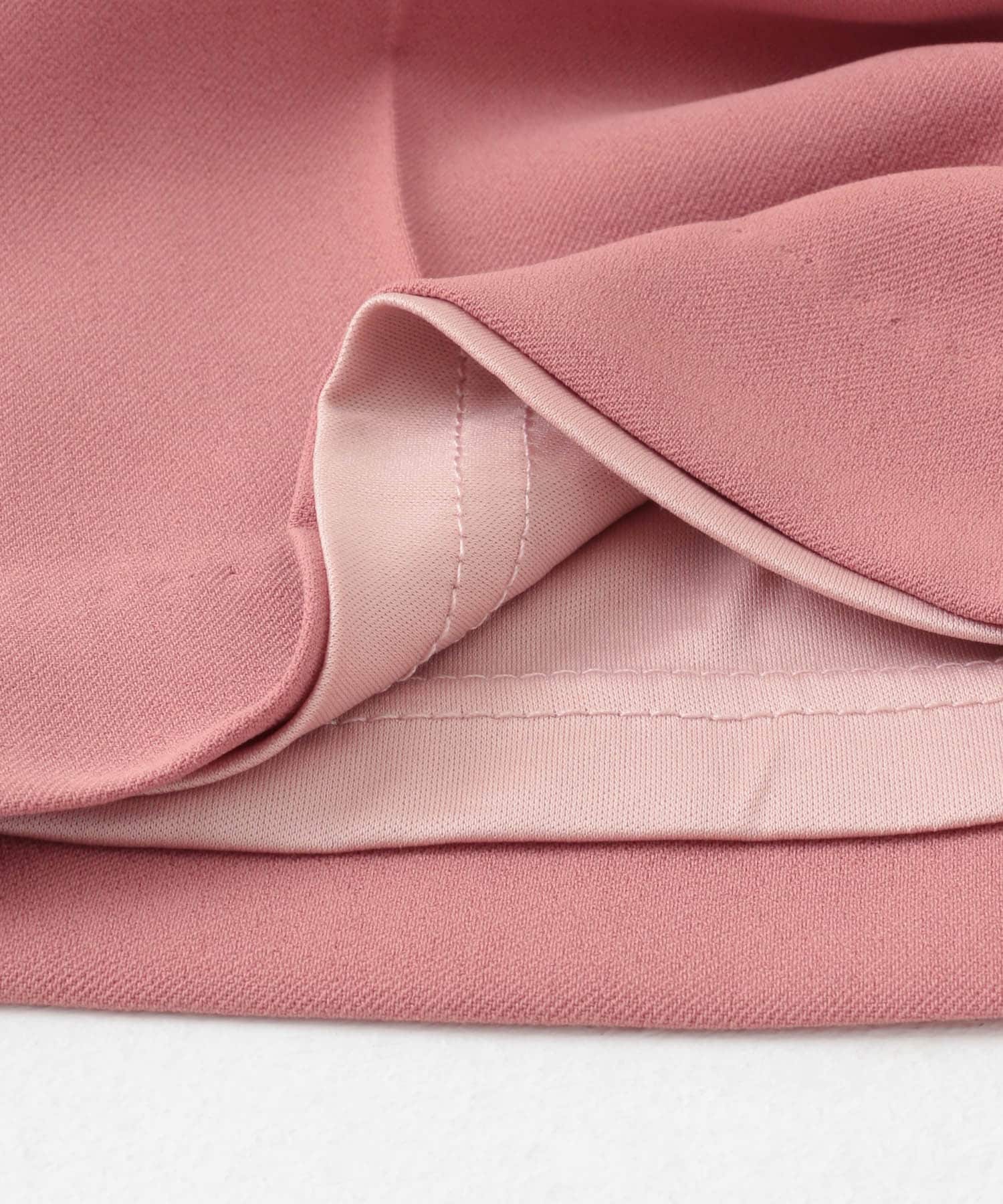 ハイウエストセミフレアパンツ DUSTY PINK S