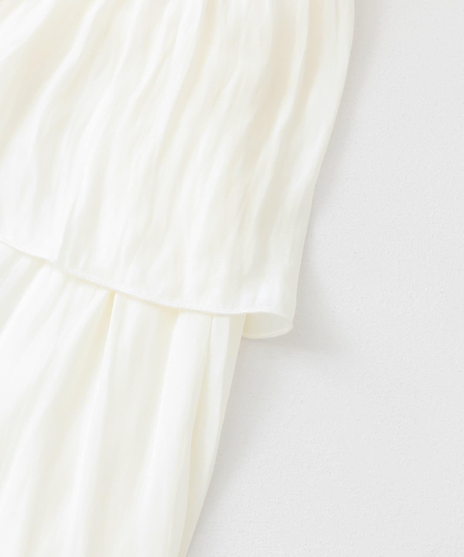 ランダムティアードロングスカート OFF WHITE S