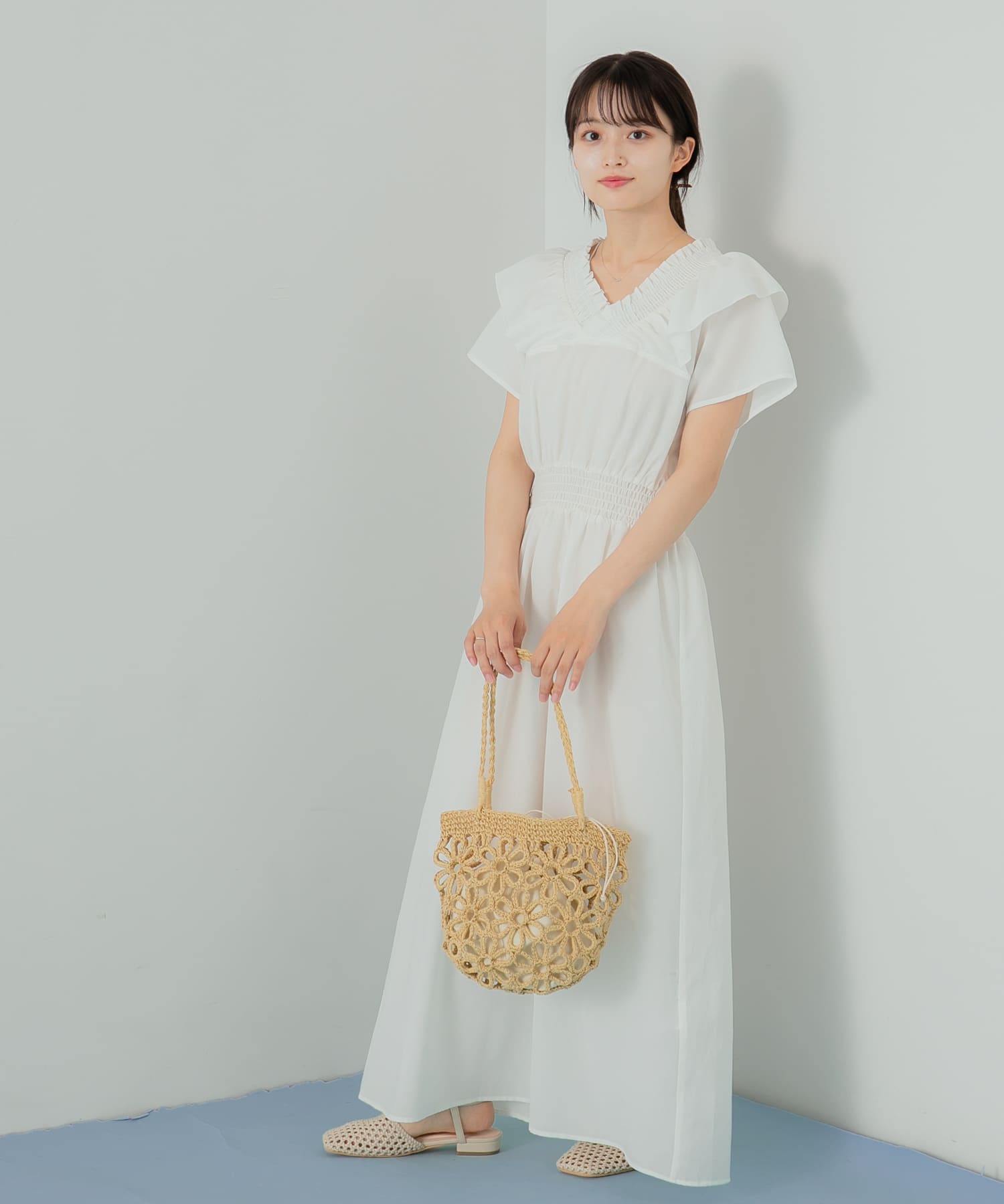 身長：155cm サイズ：one