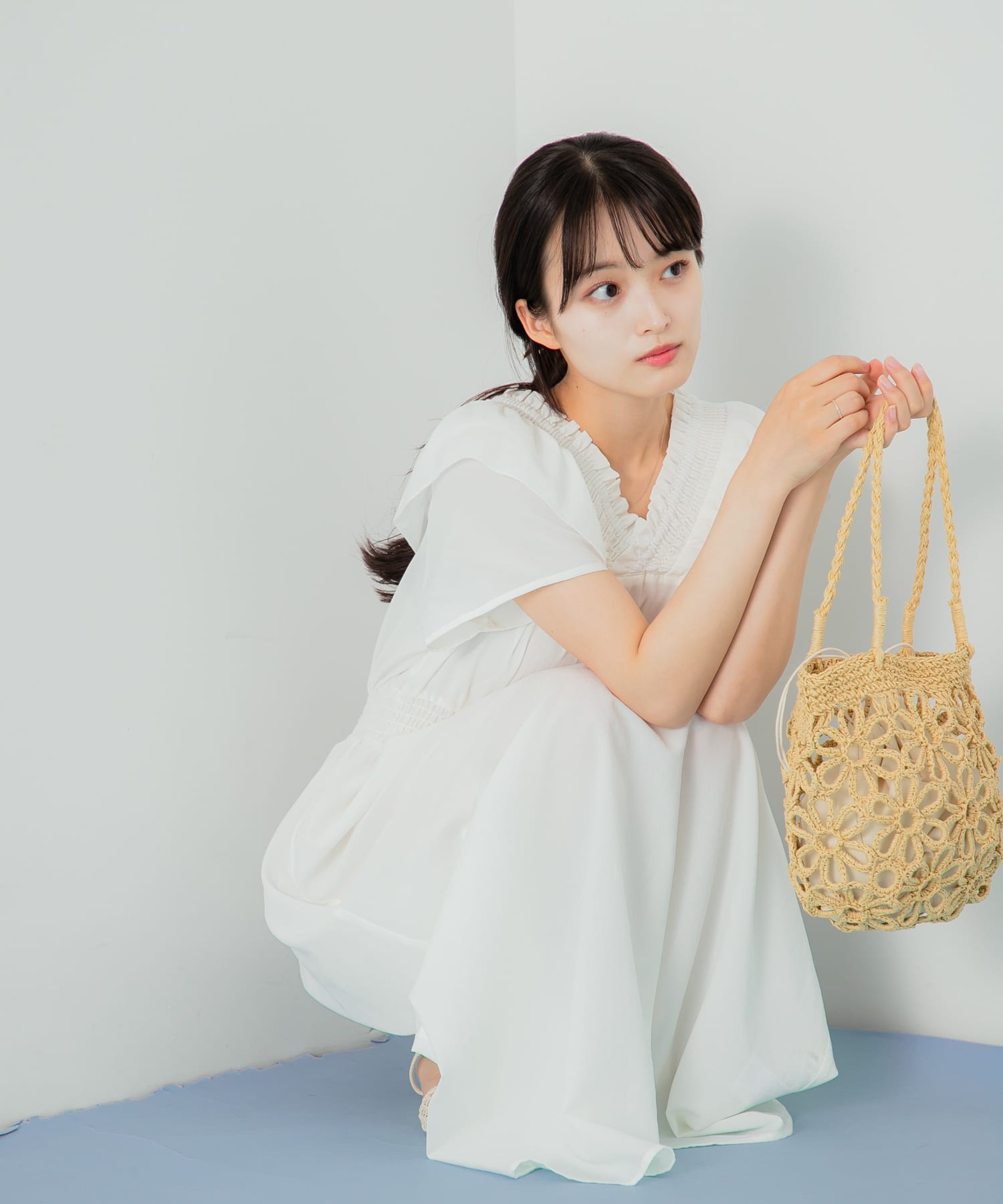 身長：155cm サイズ：one