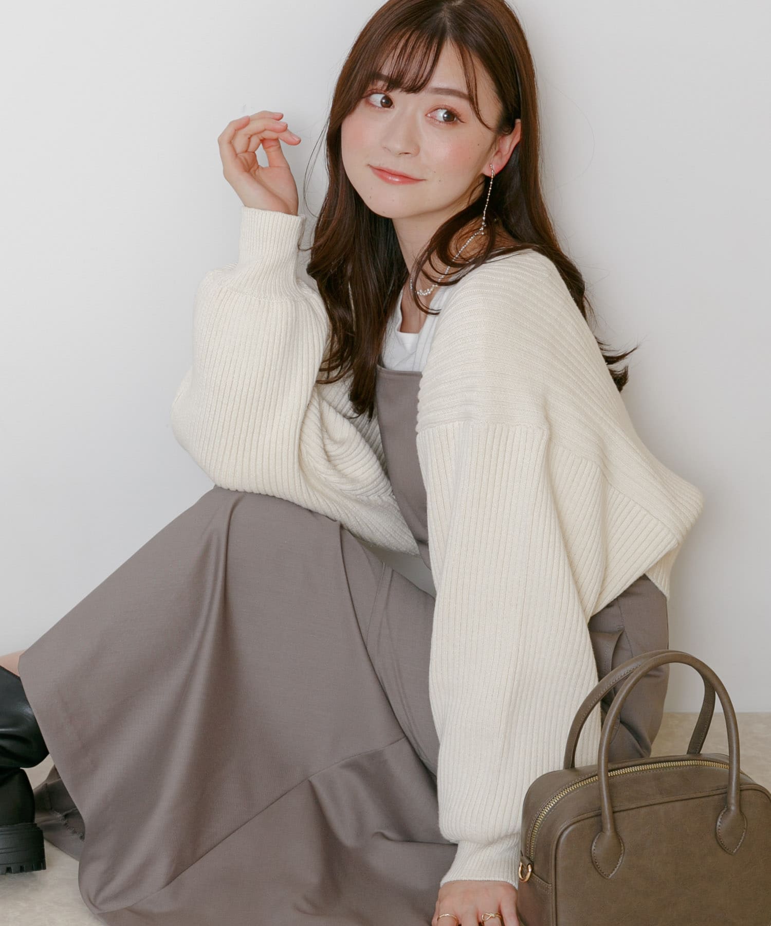 身長：160cm サイズ：one