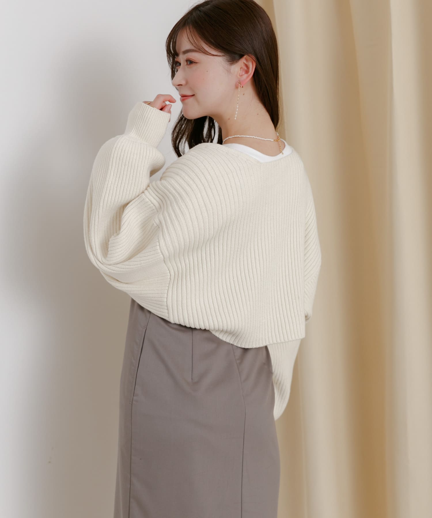 身長：160cm サイズ：one