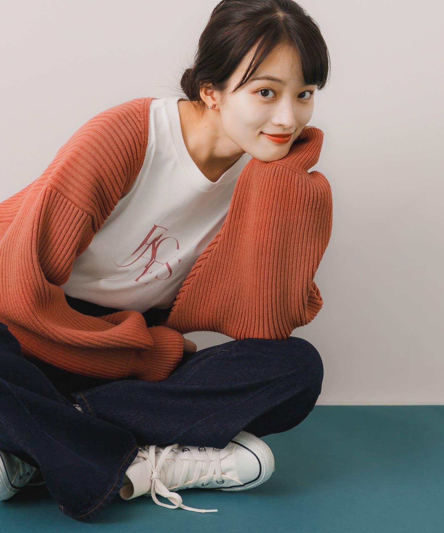 身長：155cm サイズ：one
