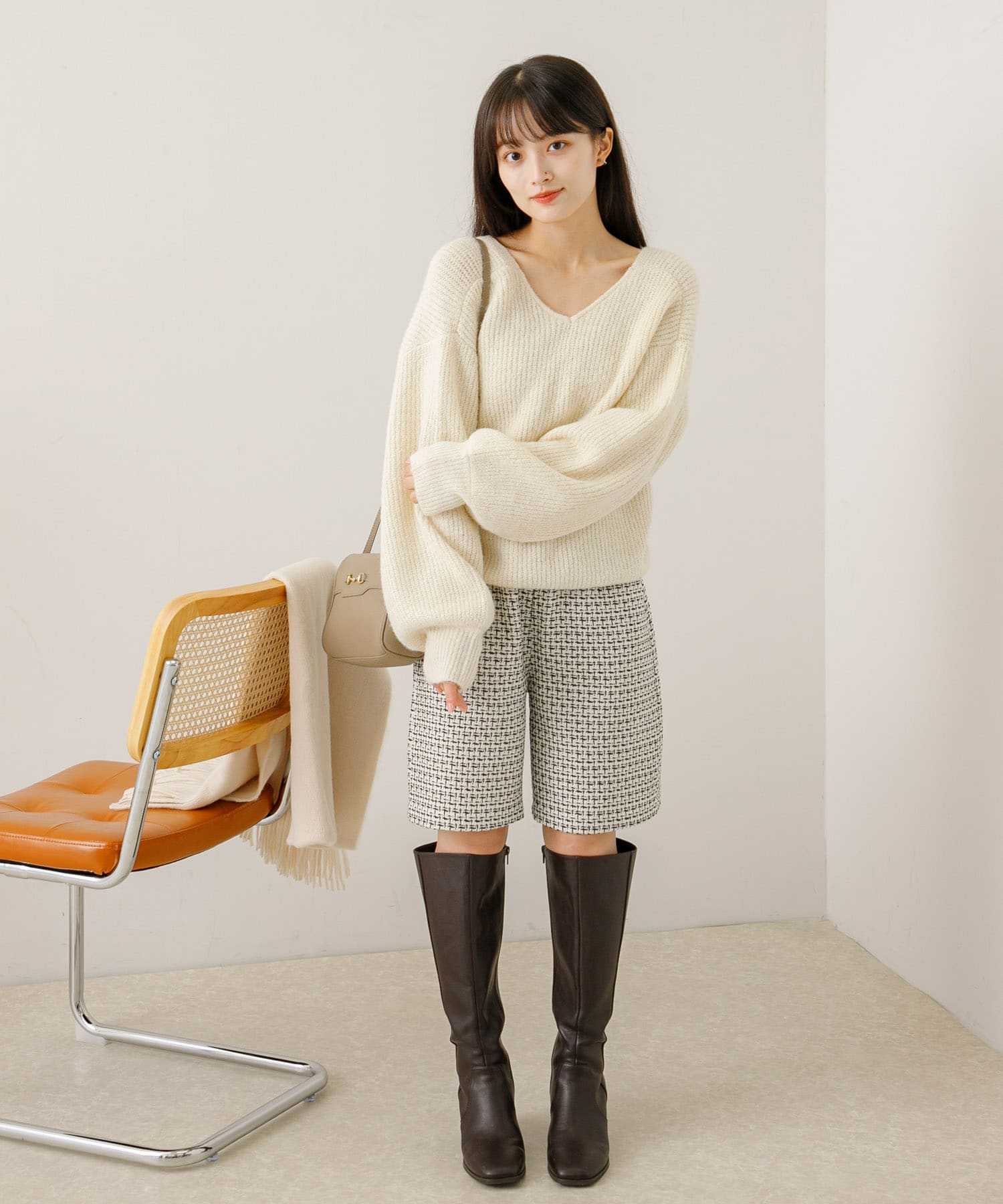 身長：155cm サイズ：one