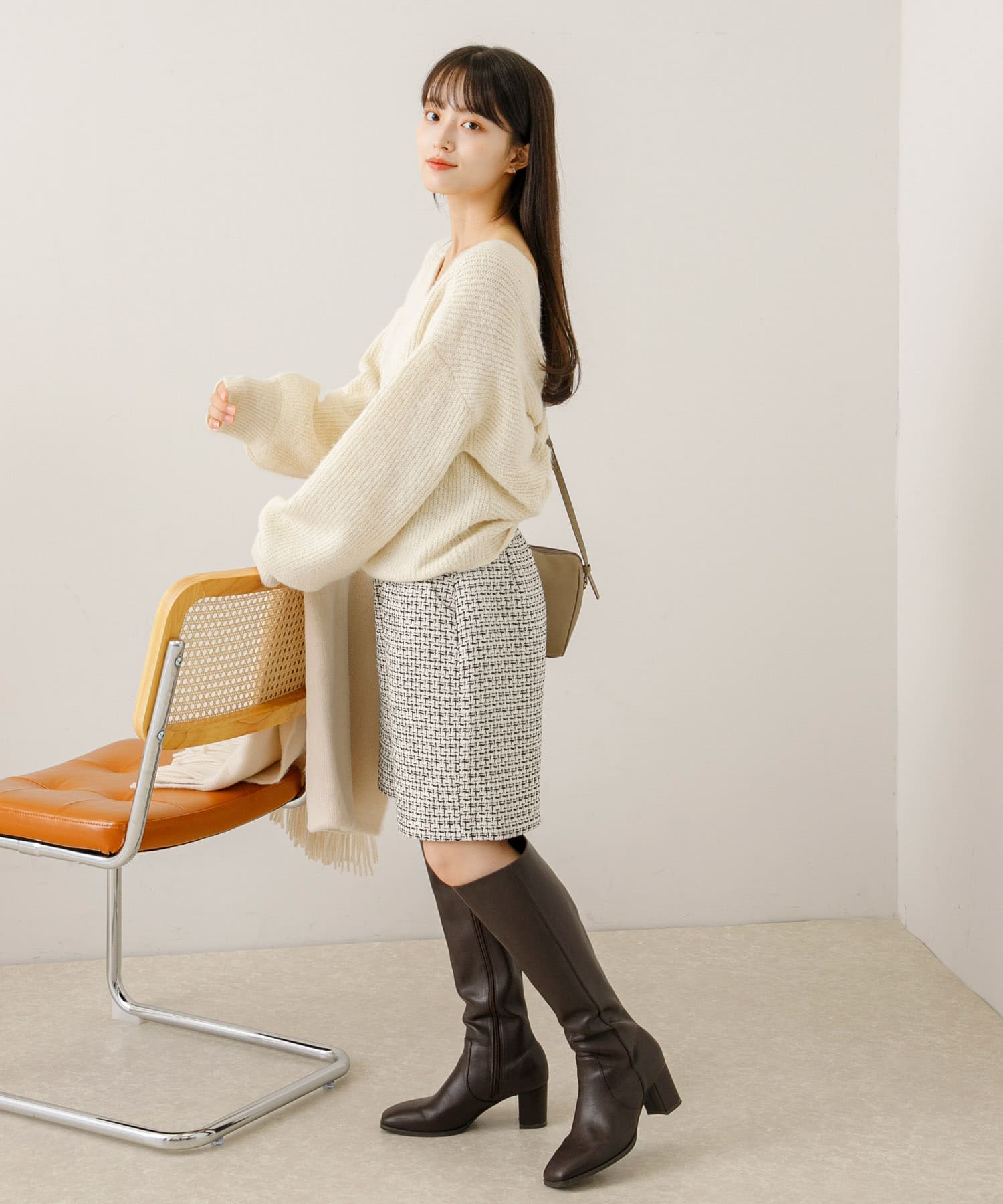 身長：155cm サイズ：one