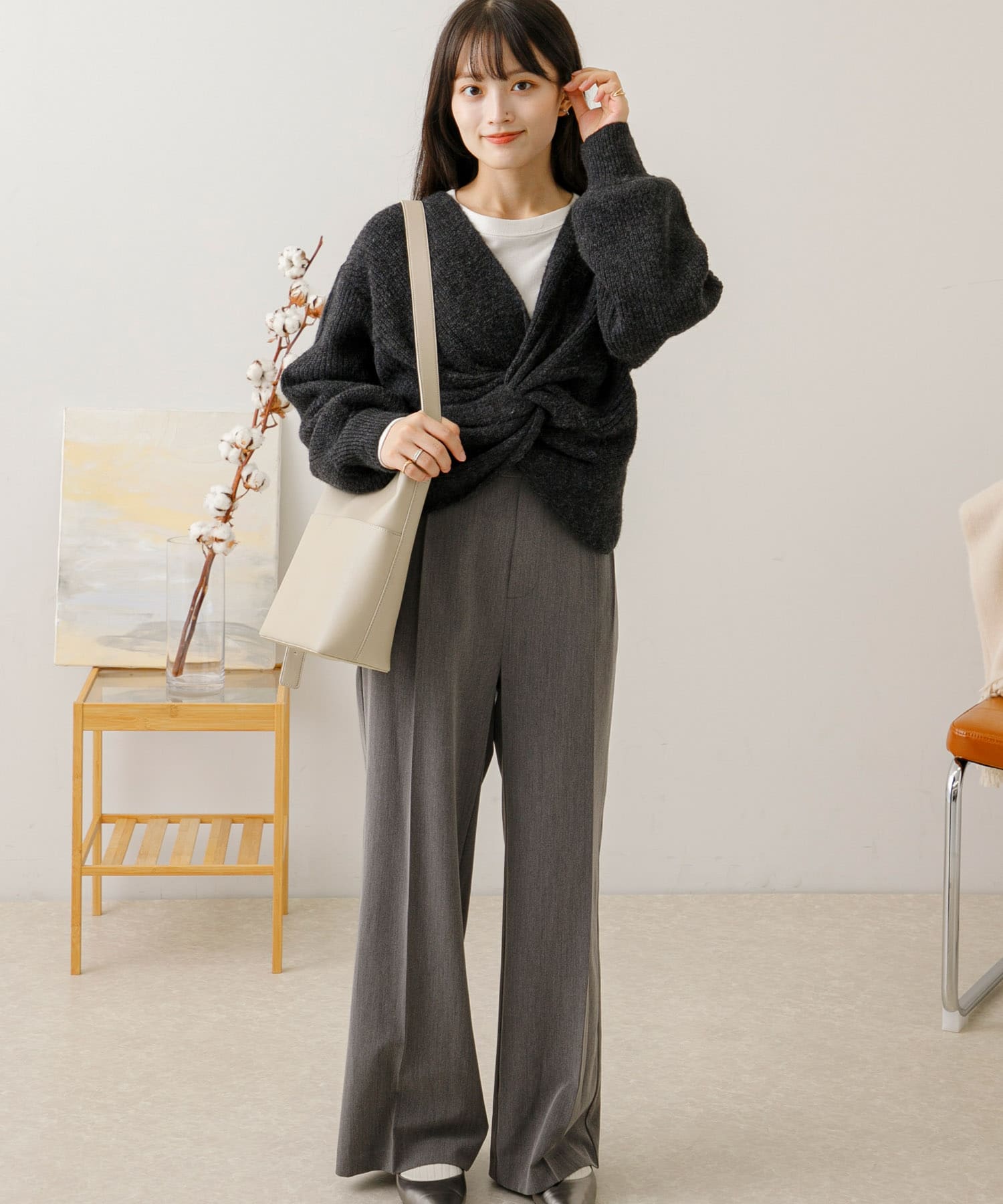 身長：155cm サイズ：one