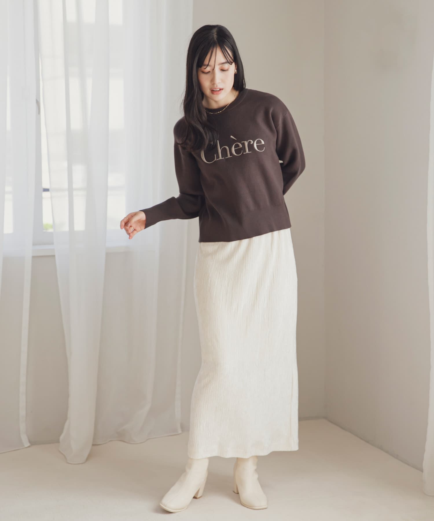 身長：166cm サイズ：one