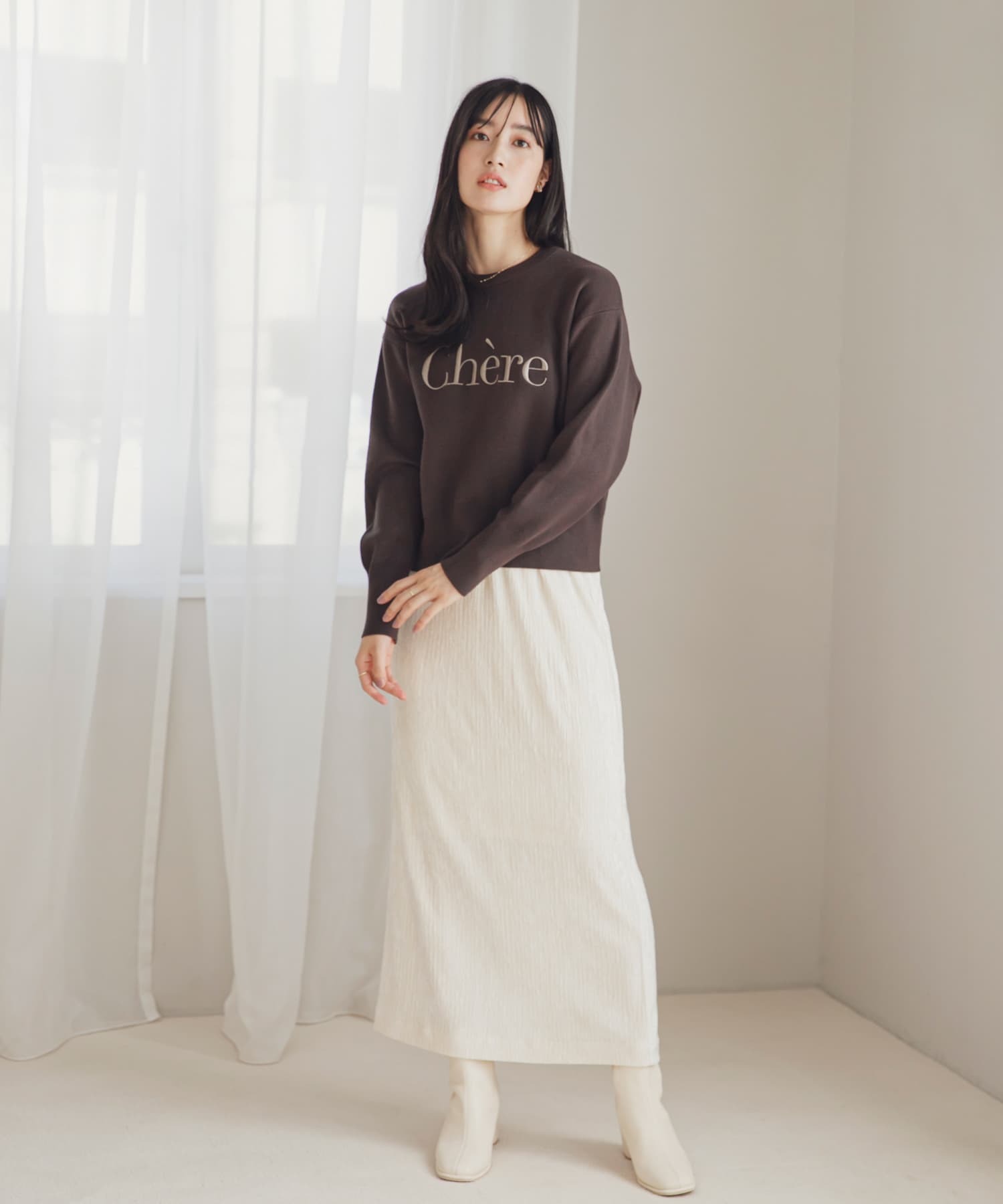 身長：166cm サイズ：one