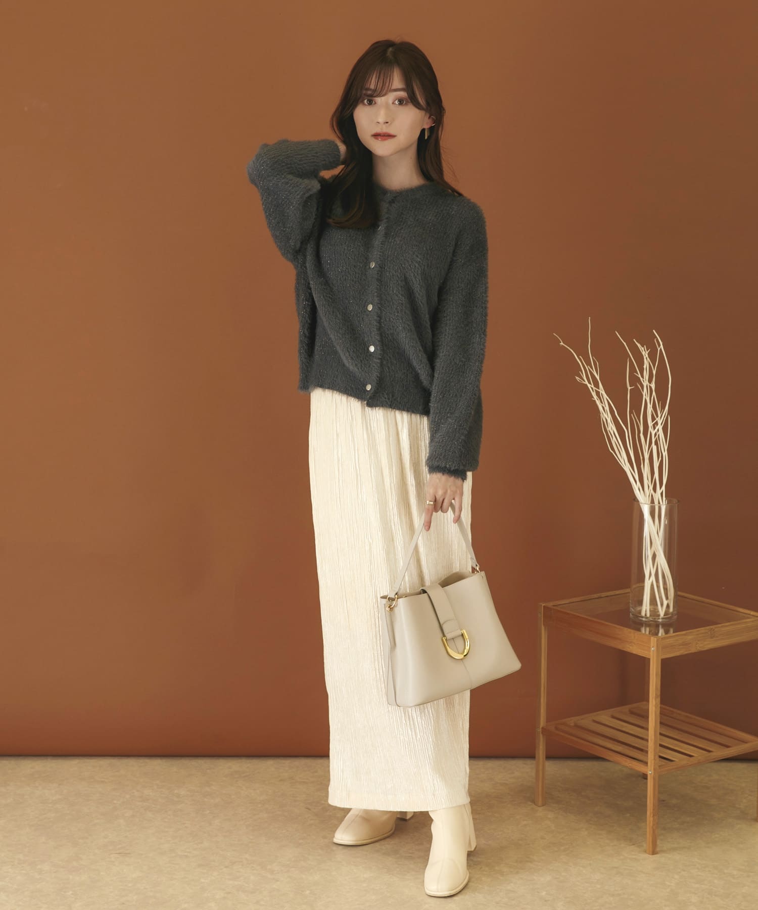 身長：160cm サイズ：one