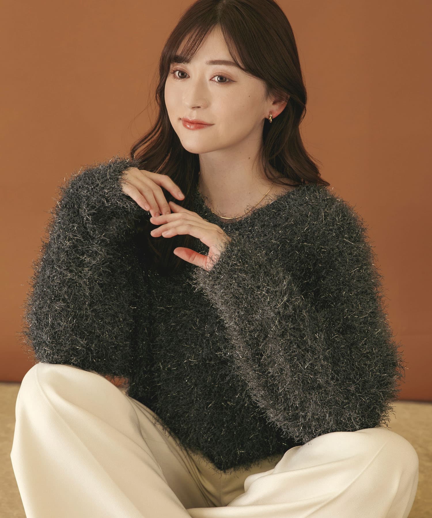 身長：160cm サイズ：one