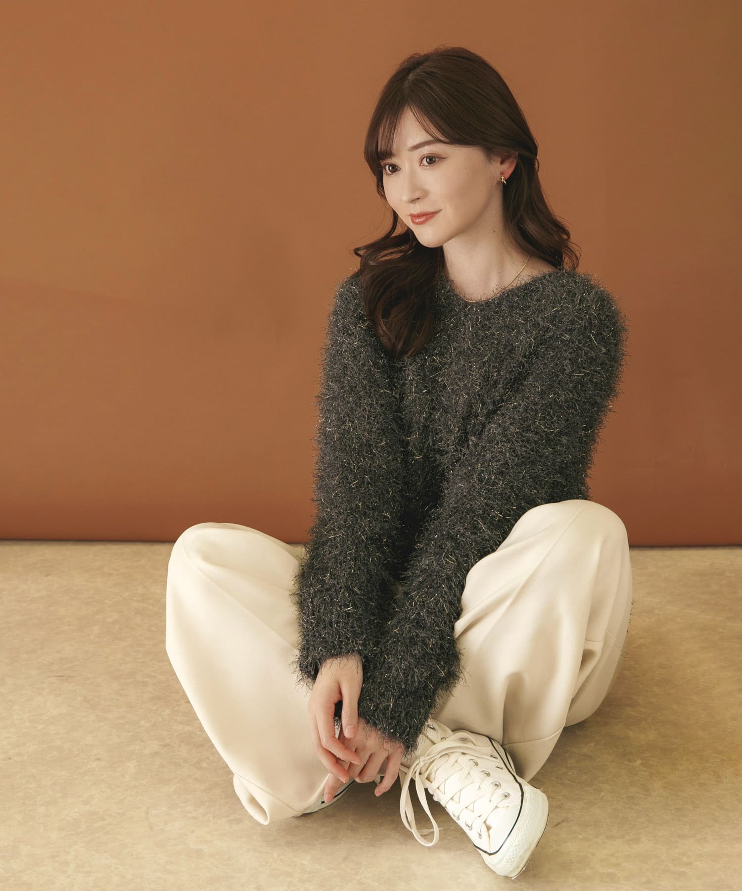 身長：160cm サイズ：one