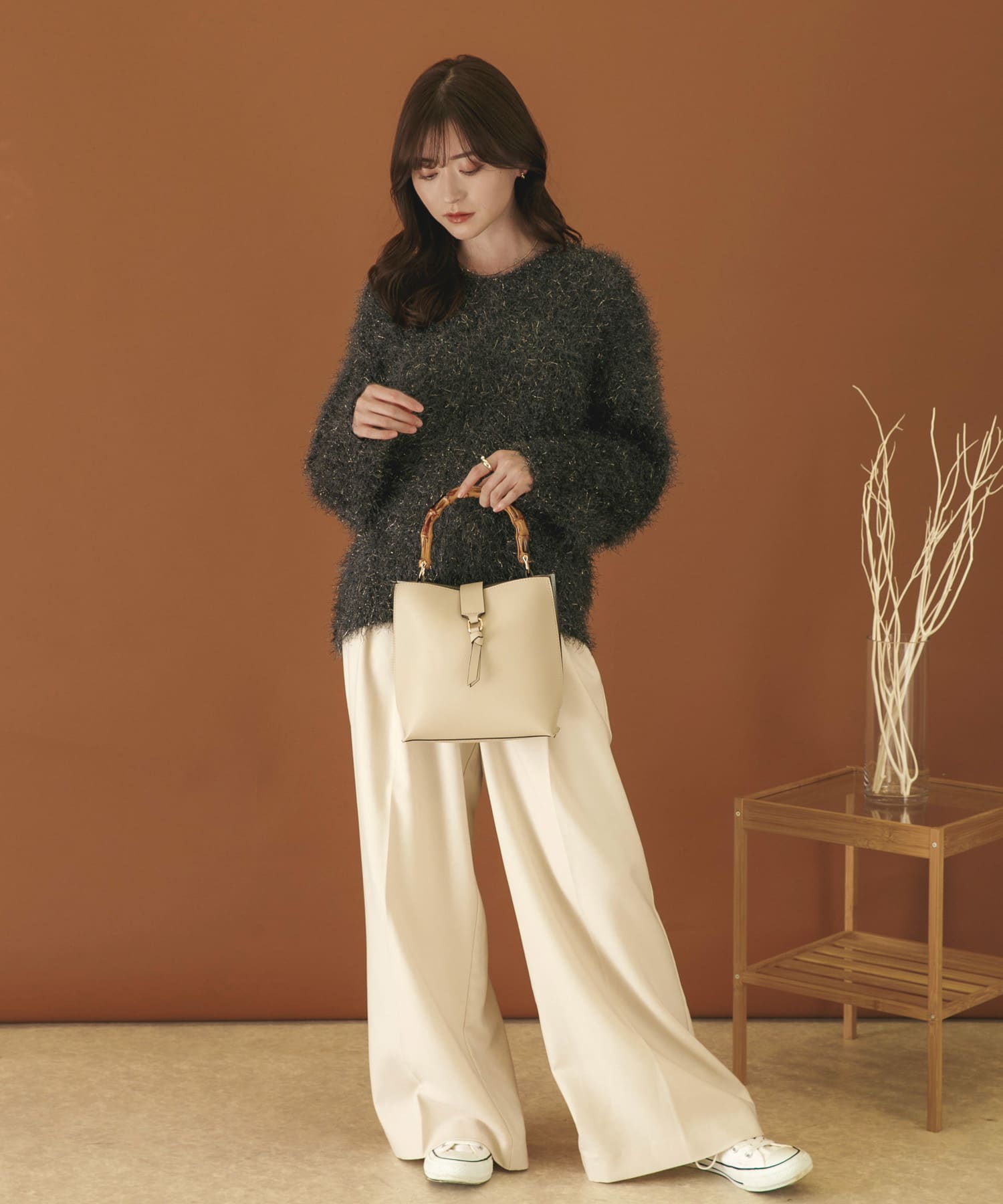 身長：160cm サイズ：one