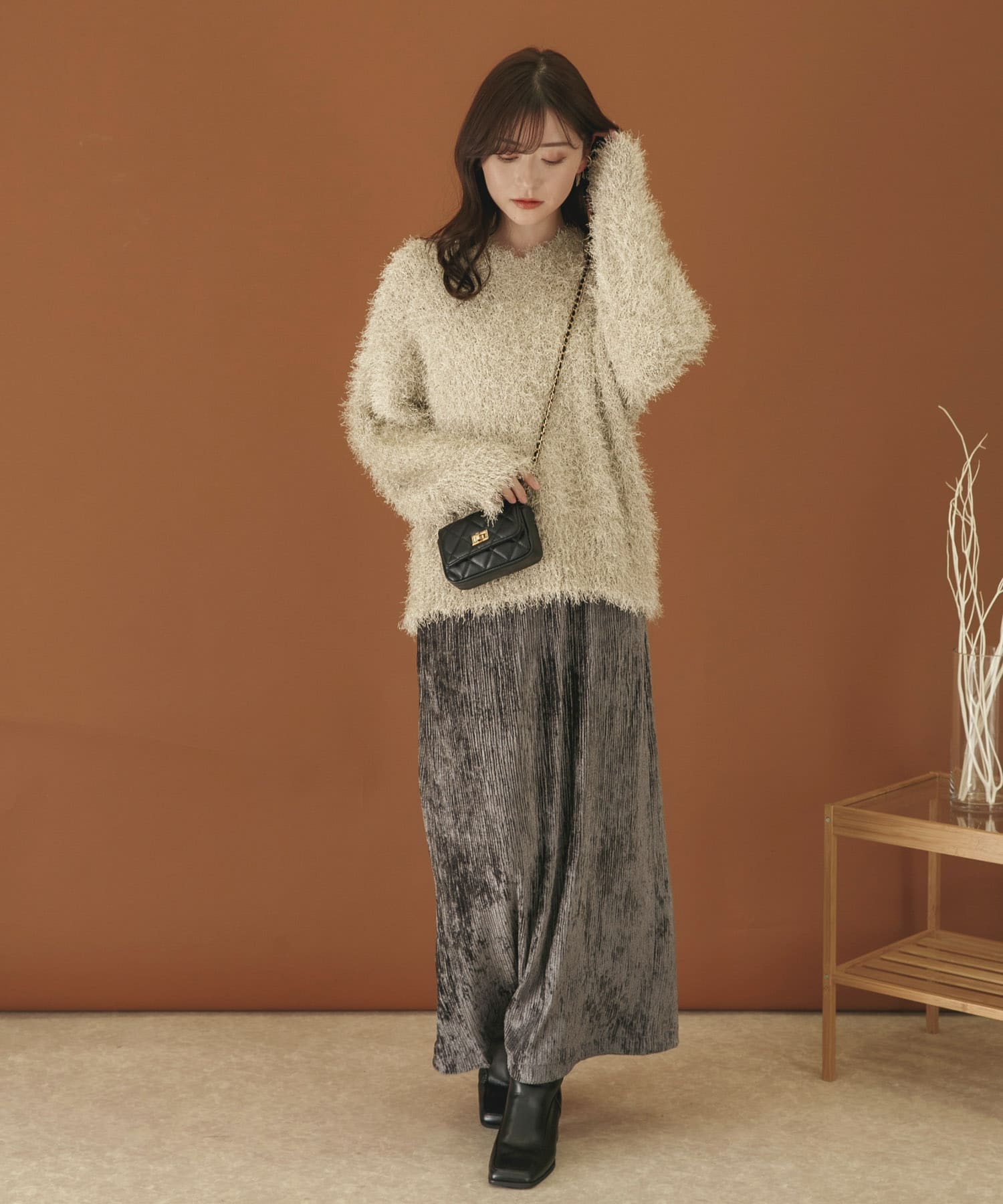 身長：160cm サイズ：one