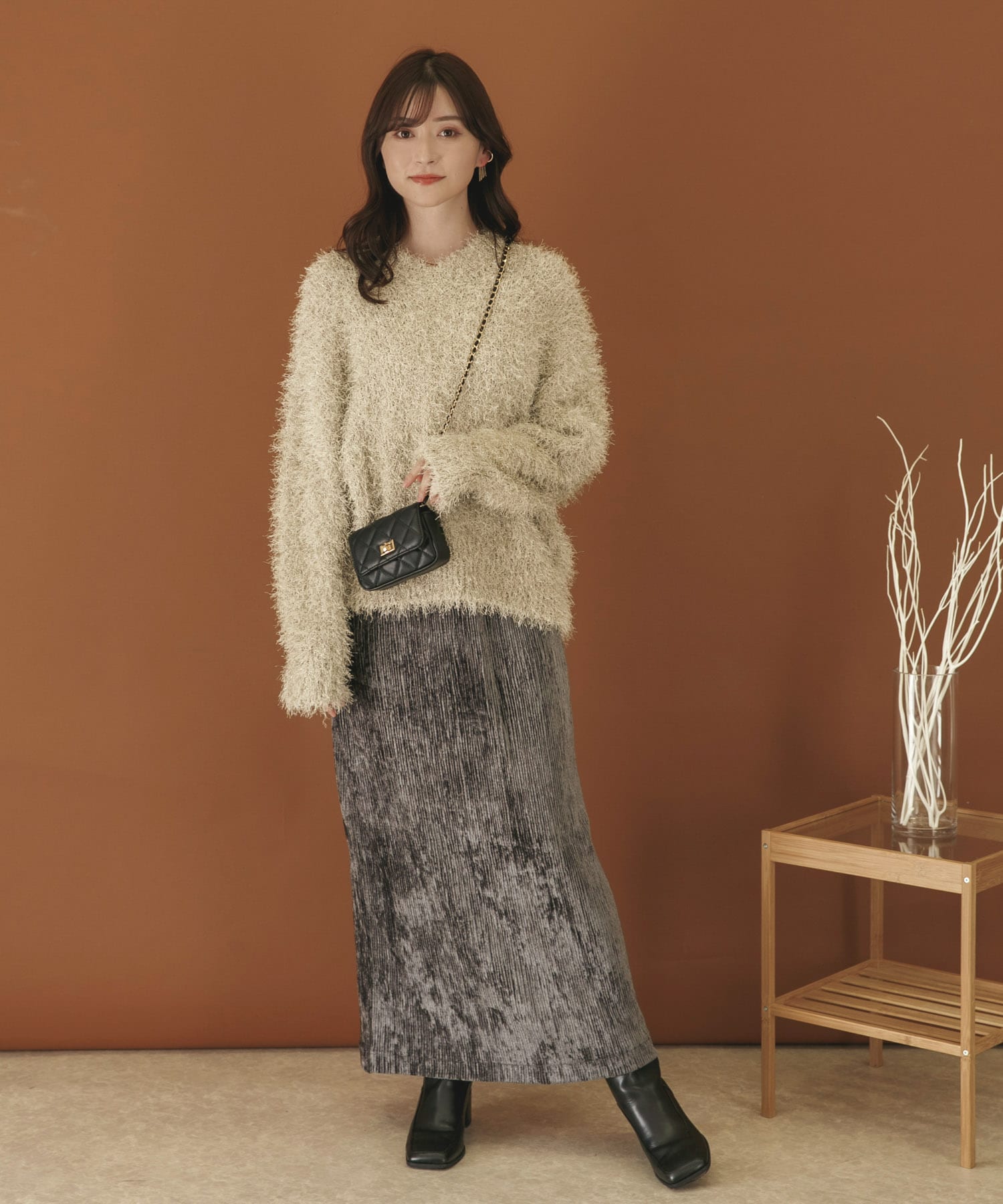 身長：160cm サイズ：one