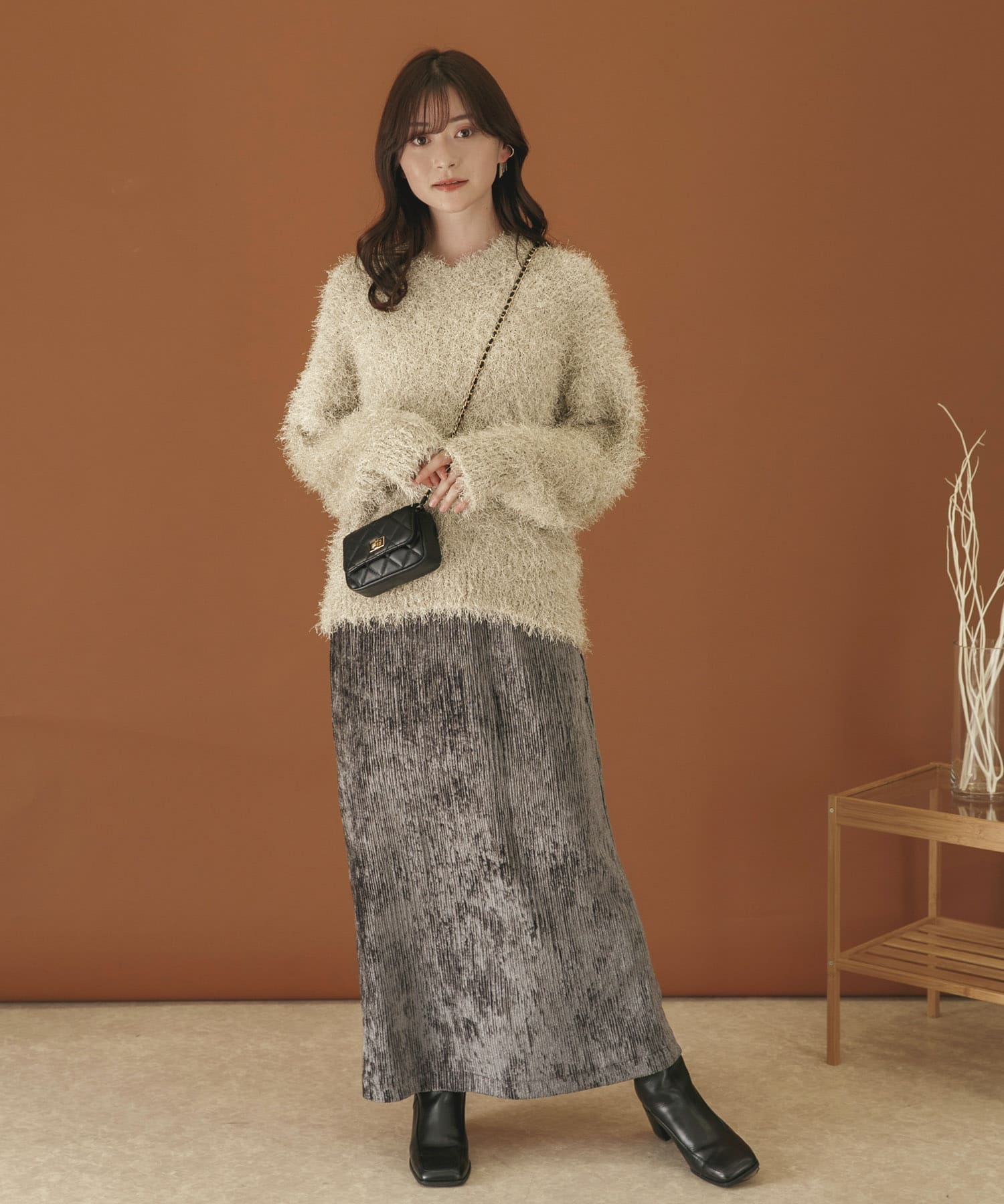 身長：160cm サイズ：one