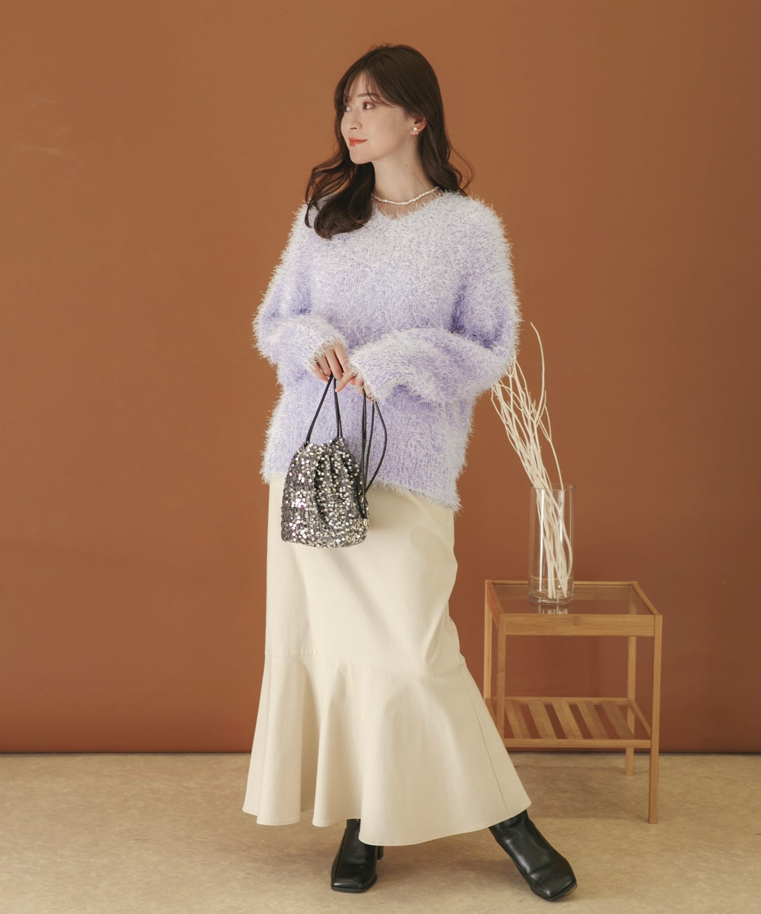 身長：160cm サイズ：one