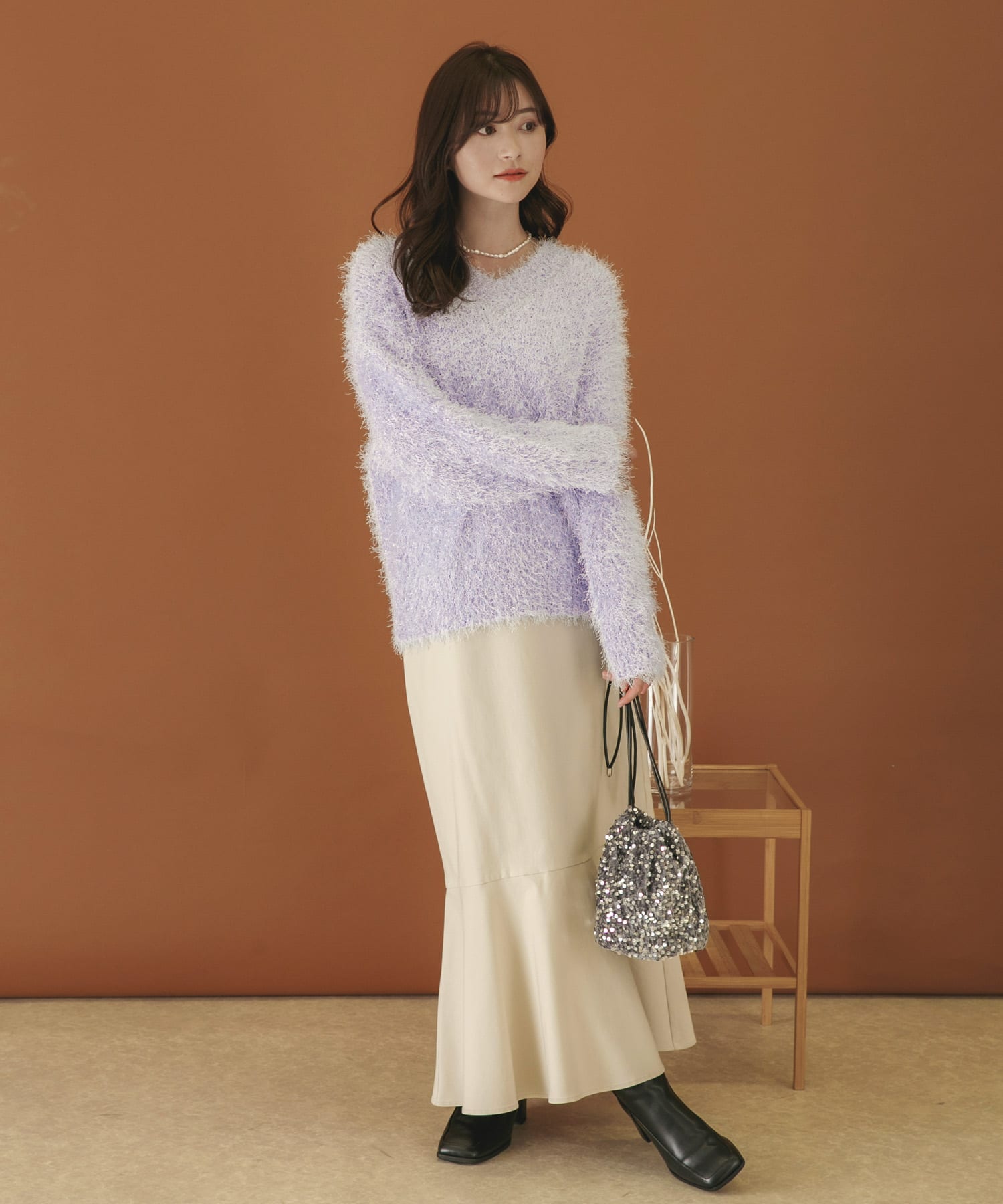 身長：160cm サイズ：one