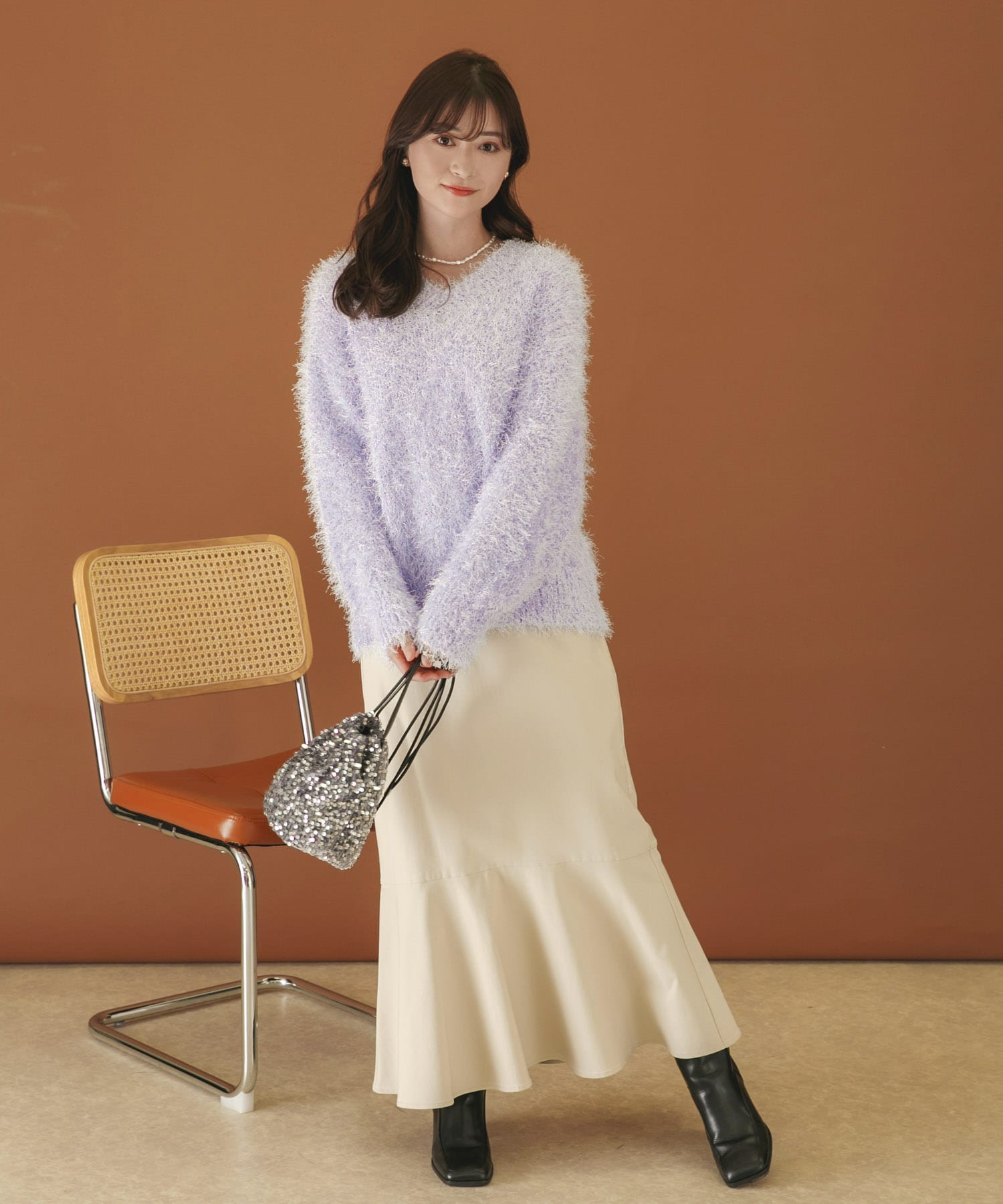 身長：160cm サイズ：one