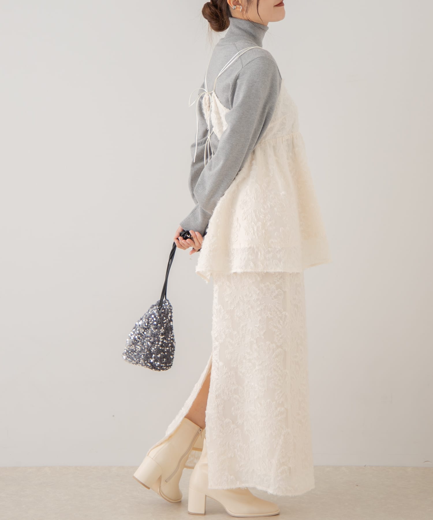 身長：153cm サイズ：one