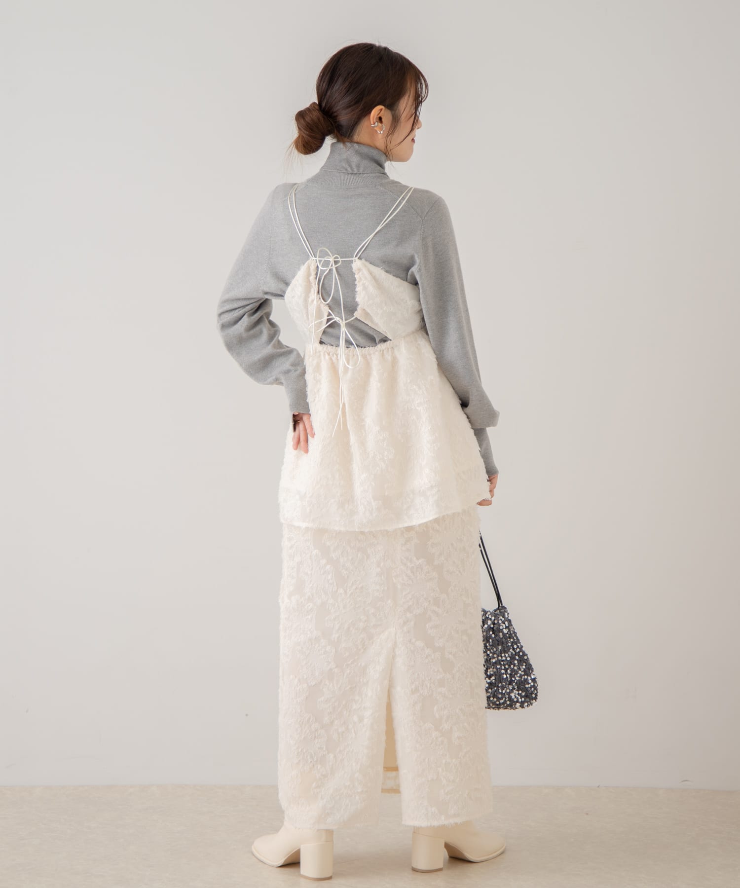 身長：153cm サイズ：one