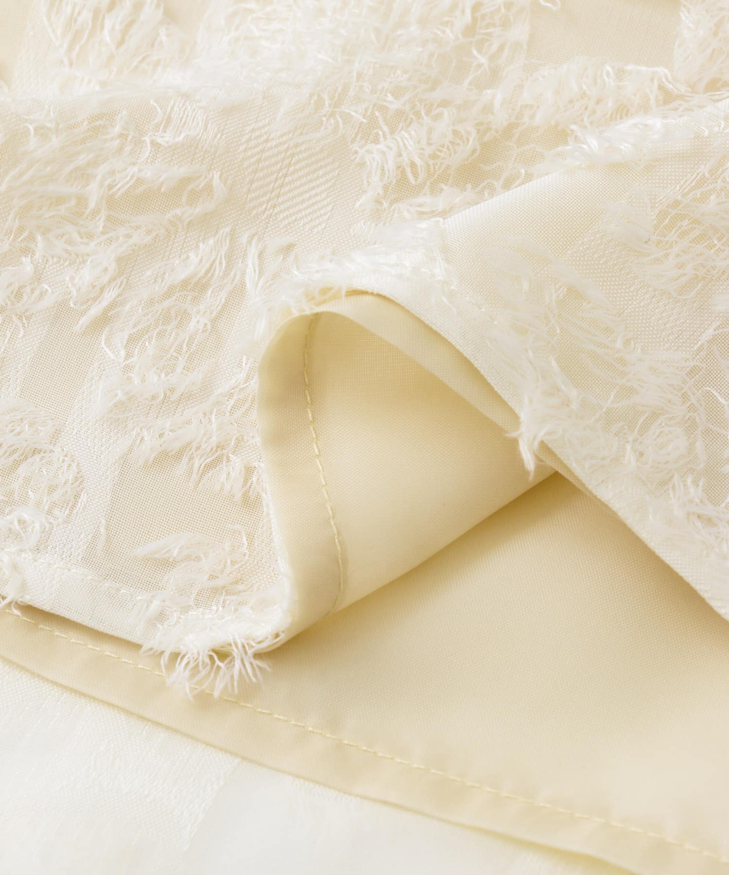 フラワージャガードストレートスカート IVORY S