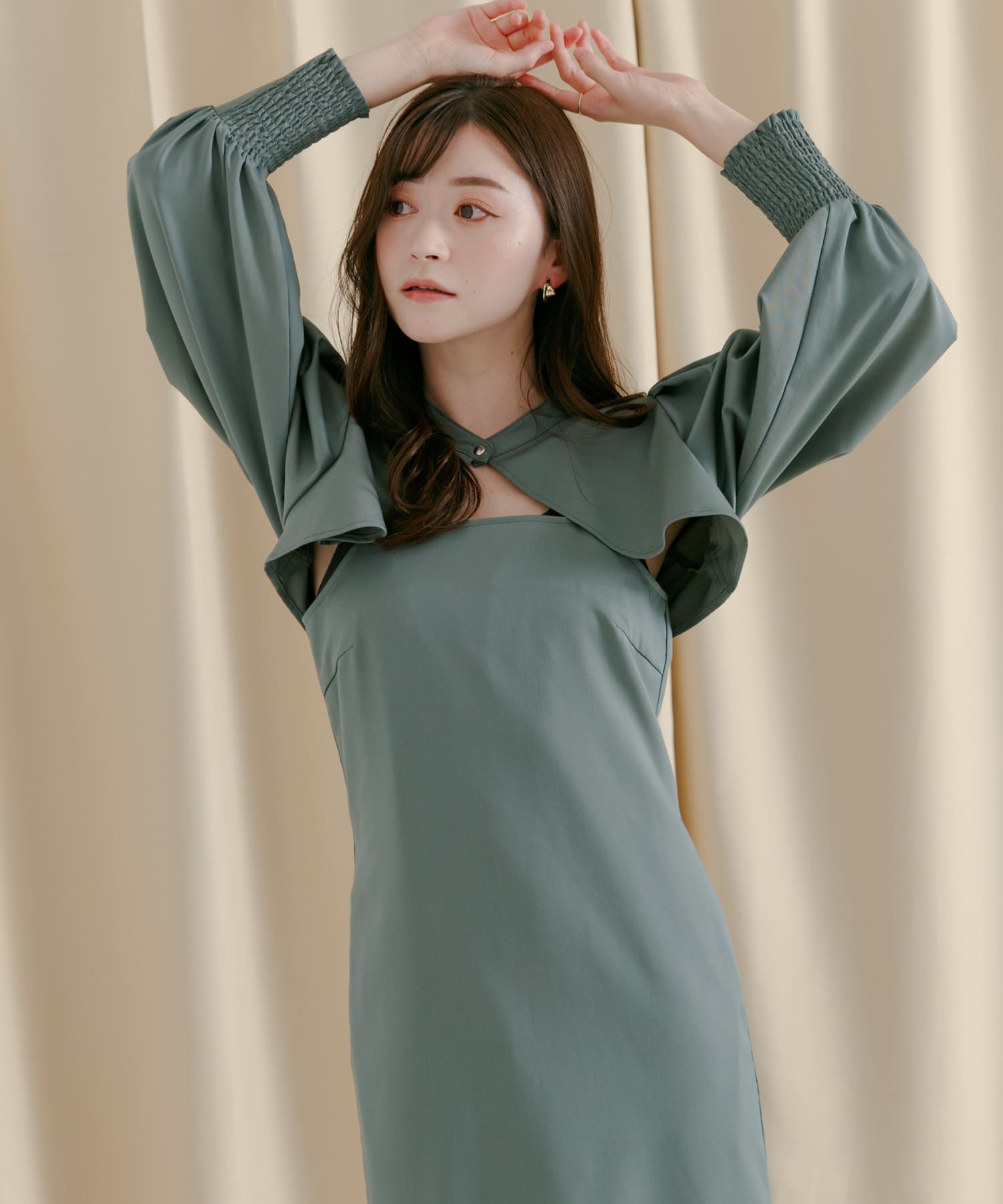 身長：160cm サイズ：one