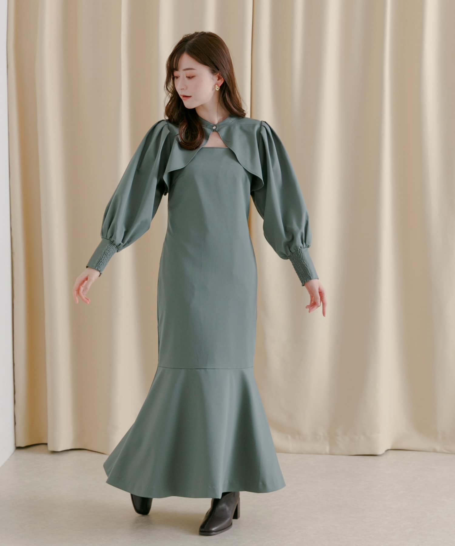 身長：160cm サイズ：one