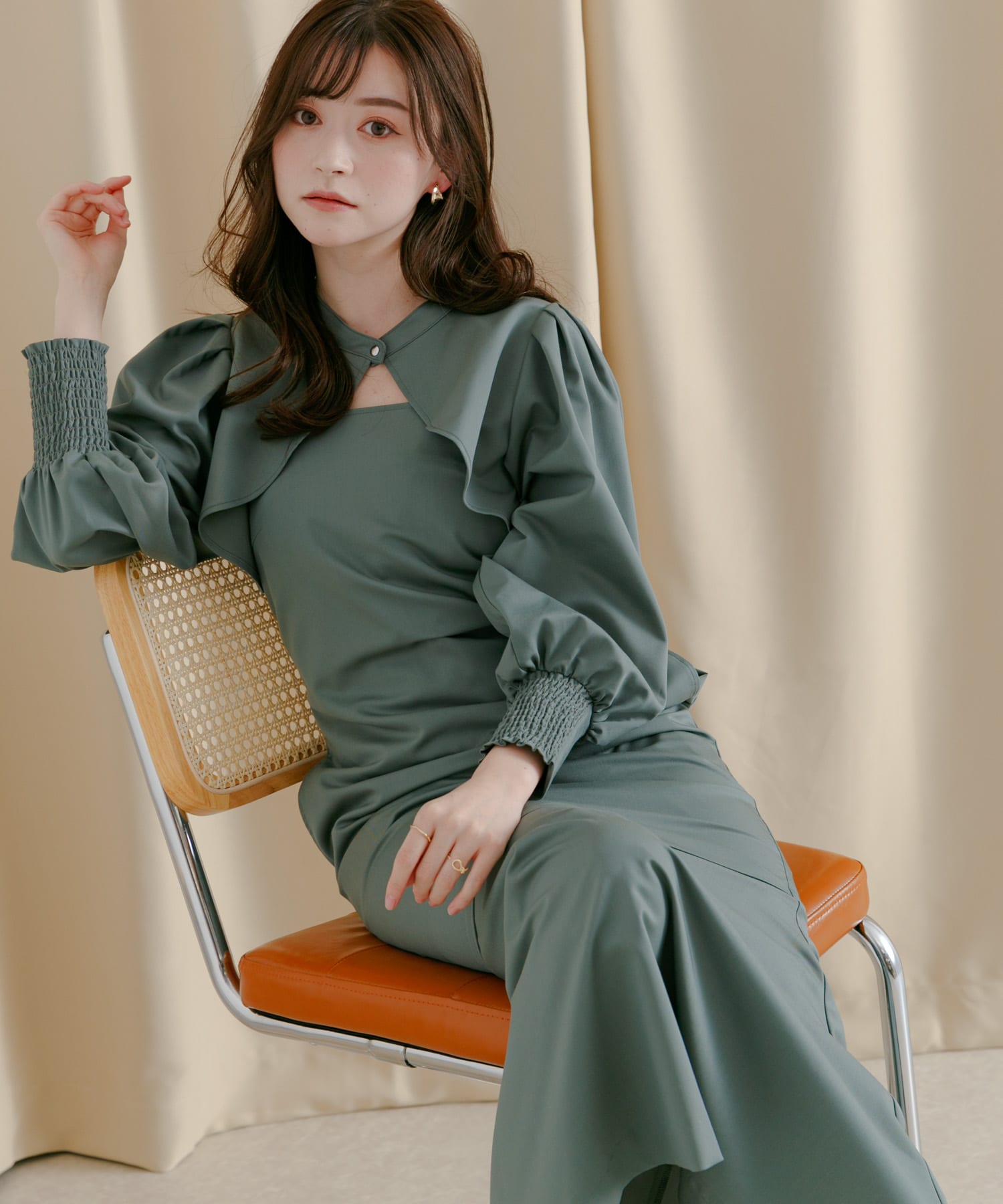 身長：160cm サイズ：one