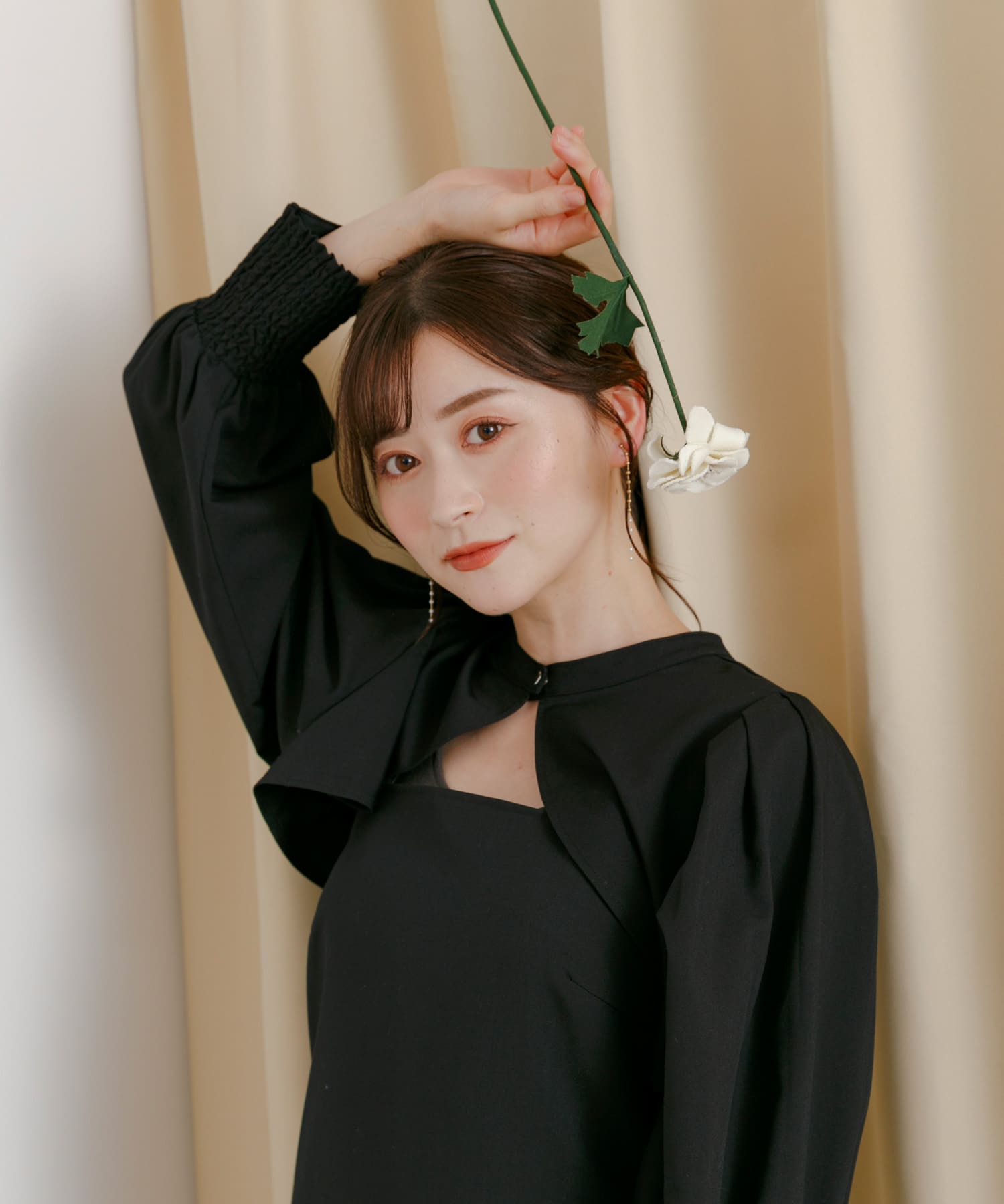 身長：160cm サイズ：one