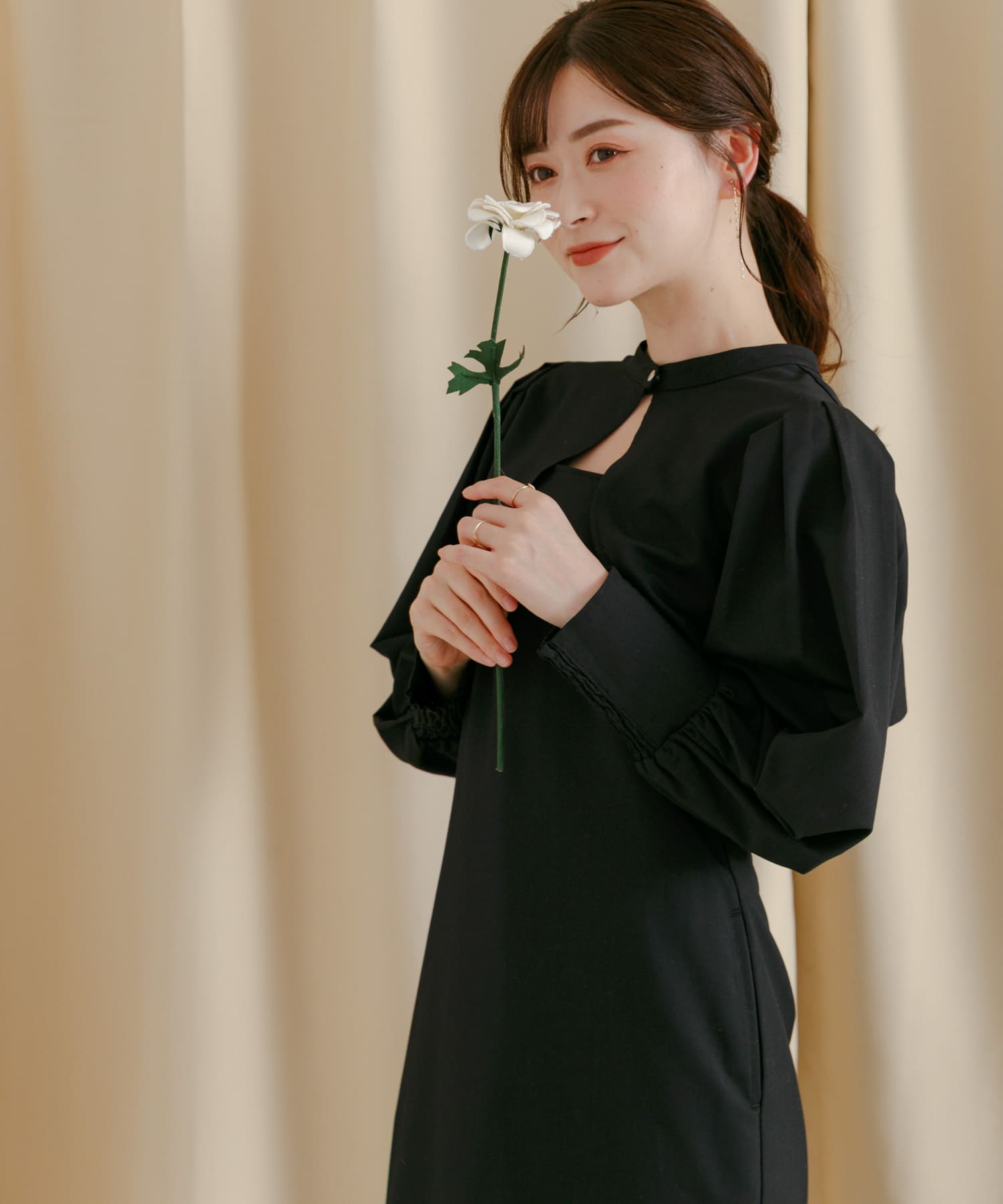 身長：160cm サイズ：one