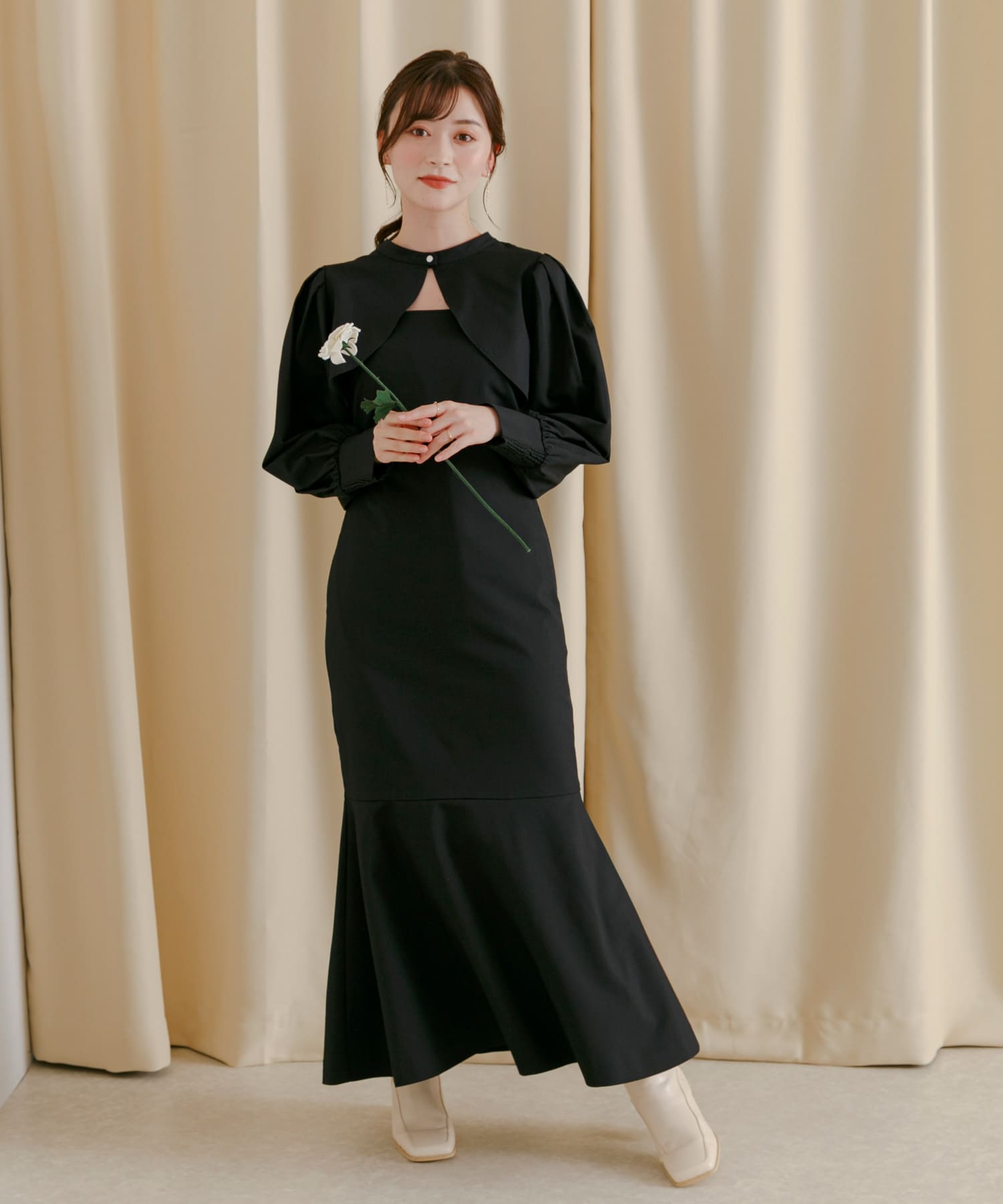 身長：160cm サイズ：one