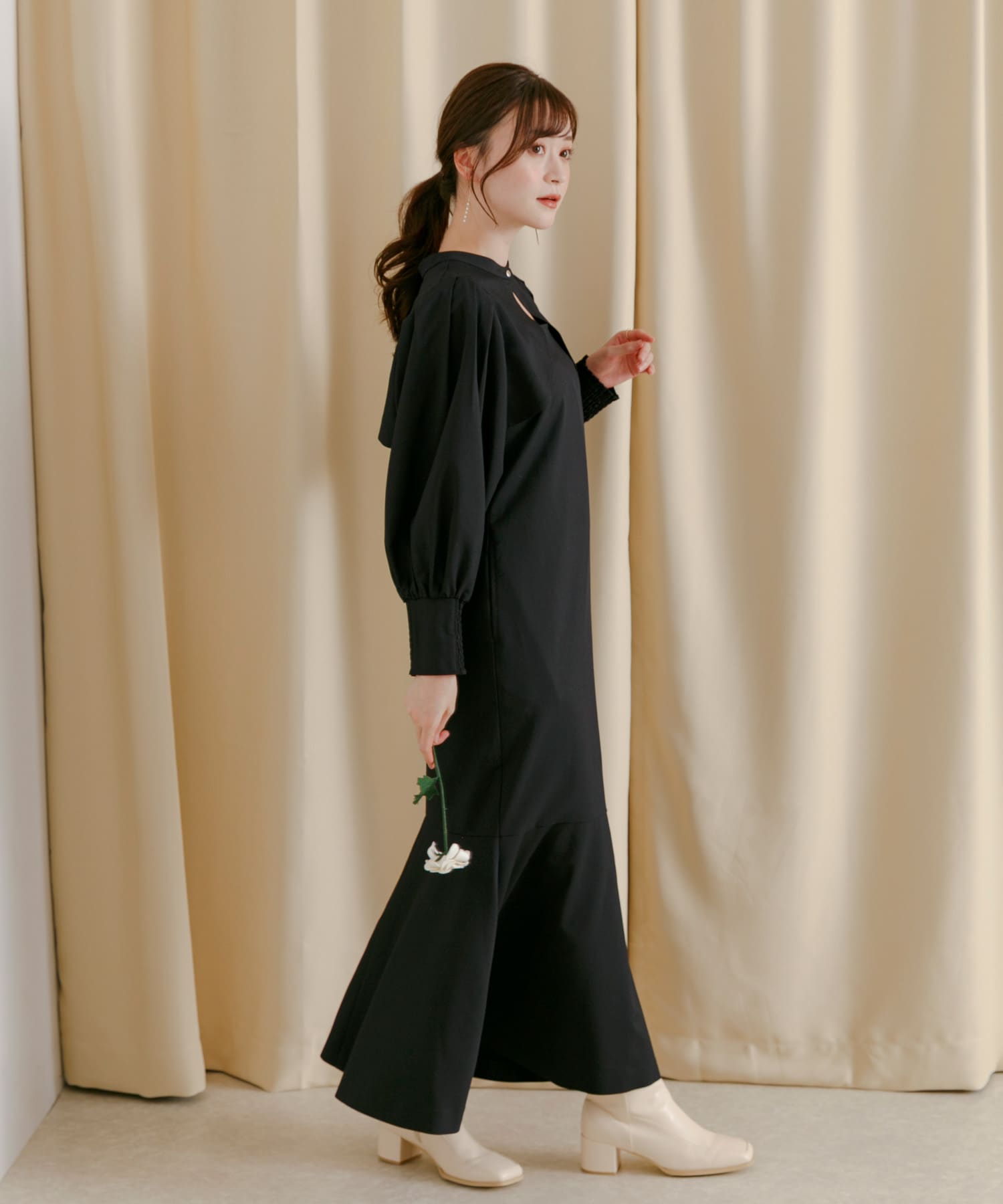 身長：160cm サイズ：one