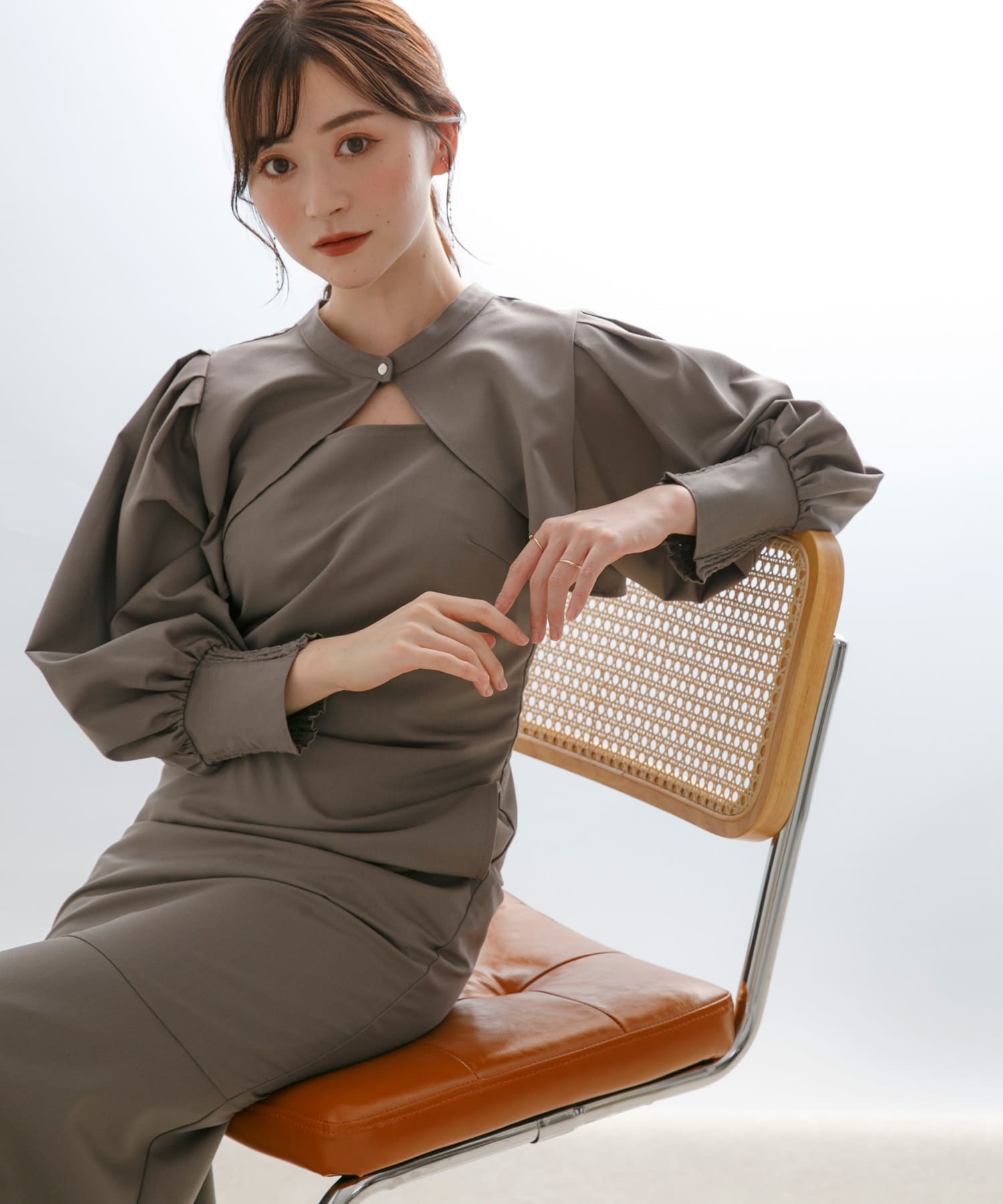 身長：160cm サイズ：one