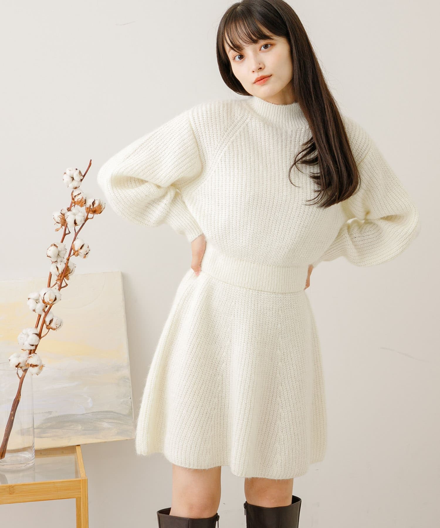 身長：155cm サイズ：one