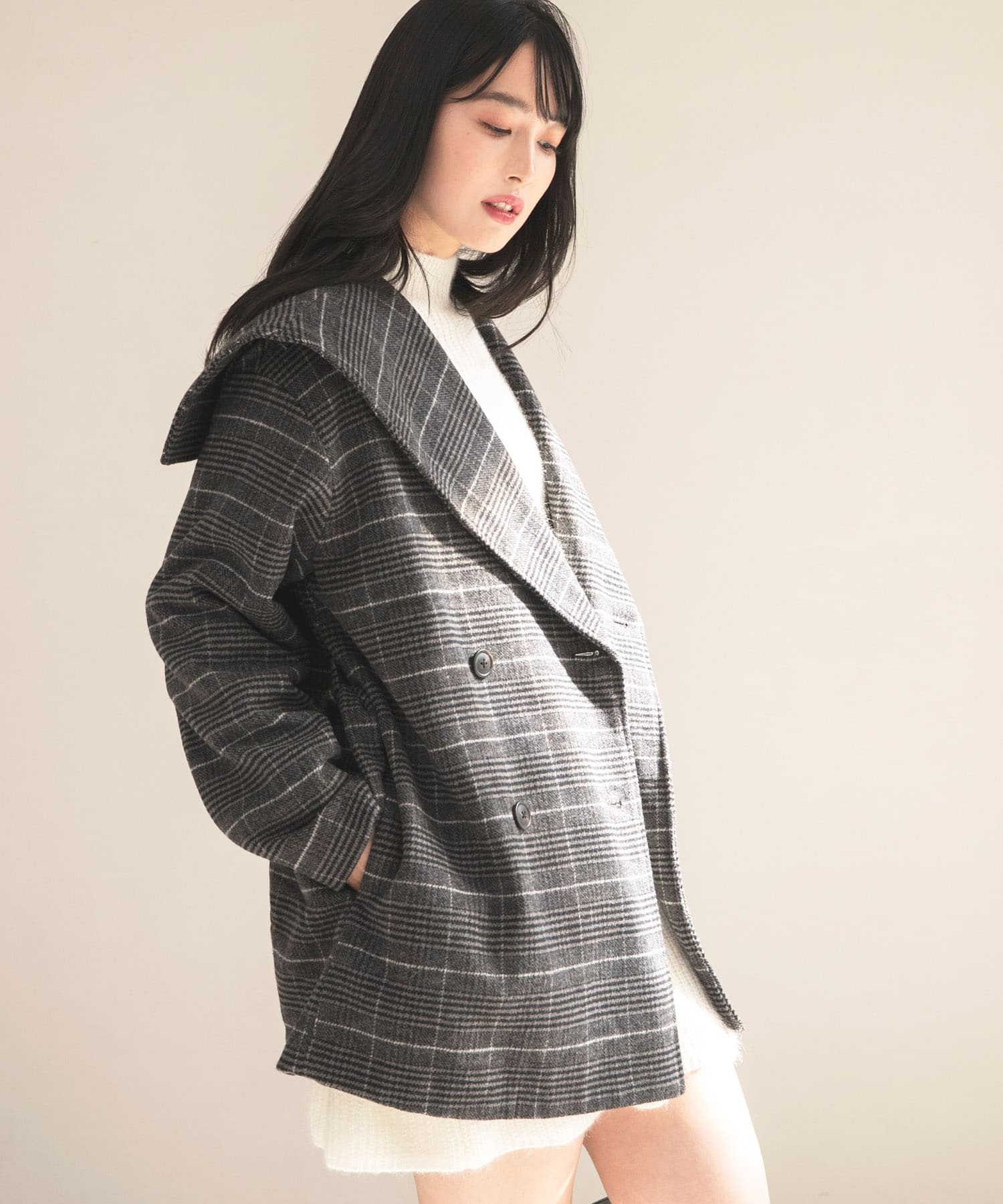 身長：166cm サイズ：one