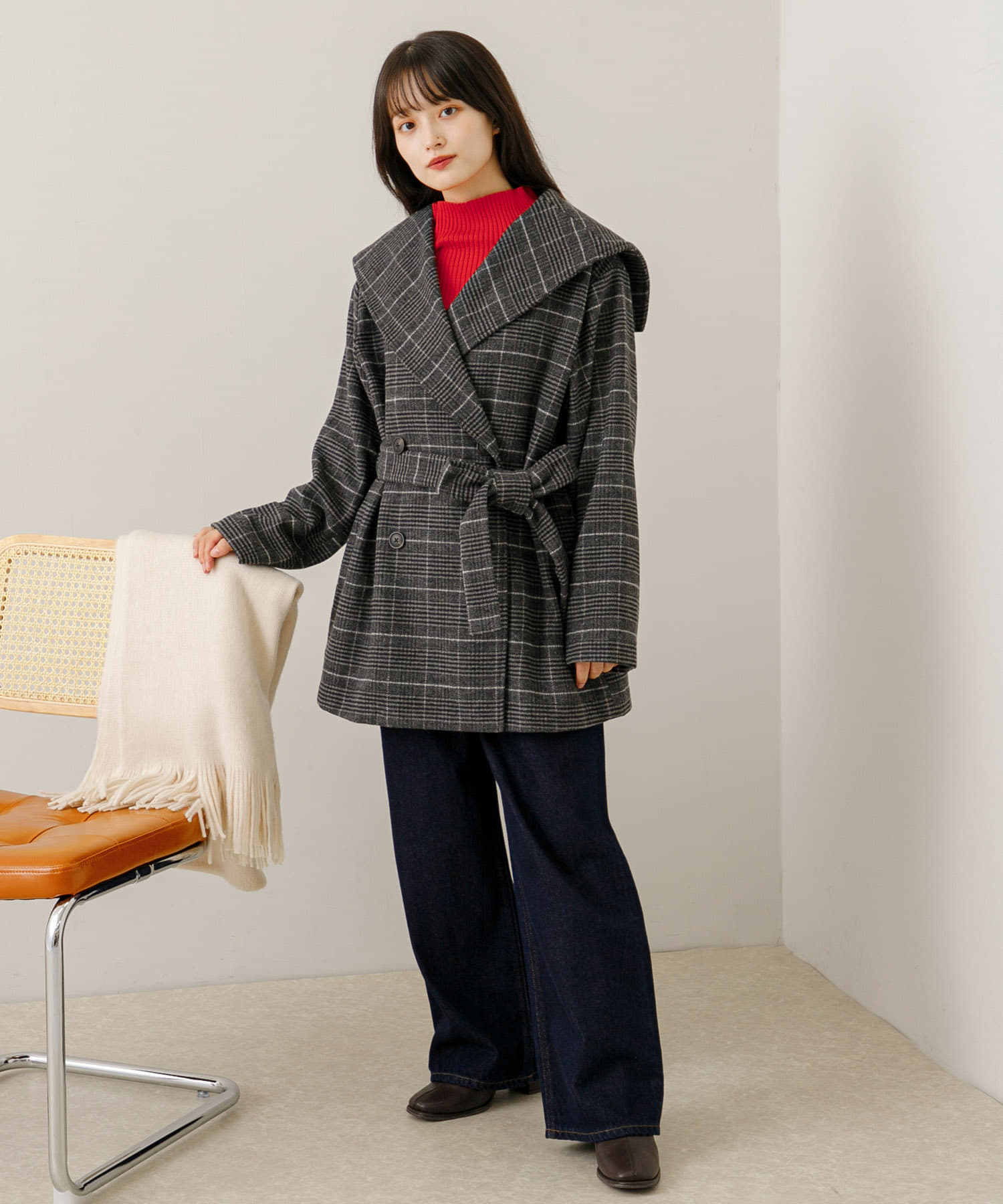 身長：155cm サイズ：one