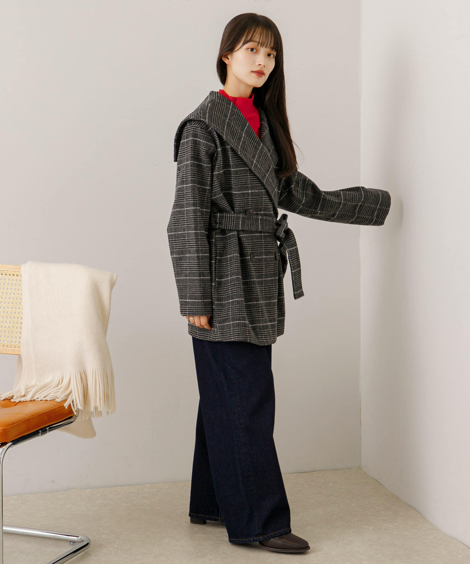 身長：155cm サイズ：one