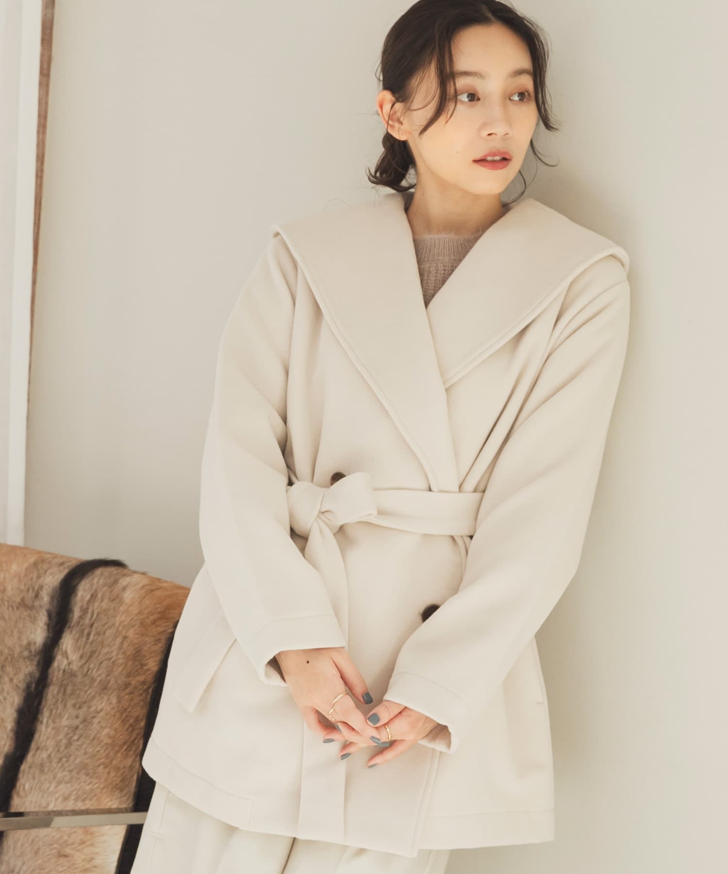 身長：162cm サイズ：one