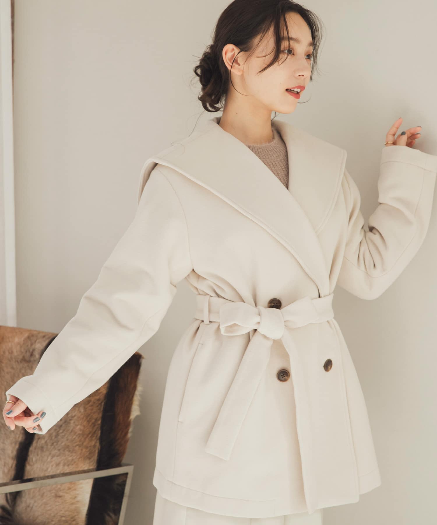 身長：162cm サイズ：one