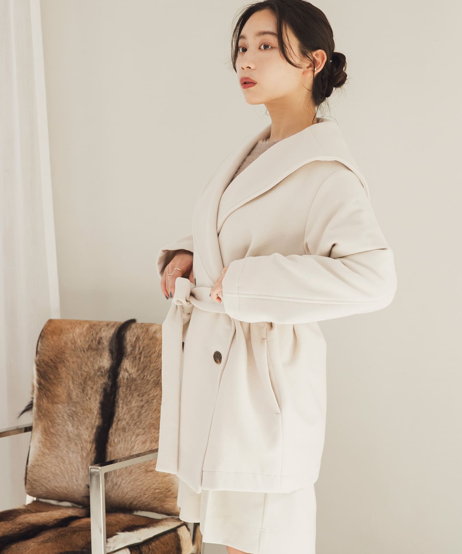 身長：162cm サイズ：one